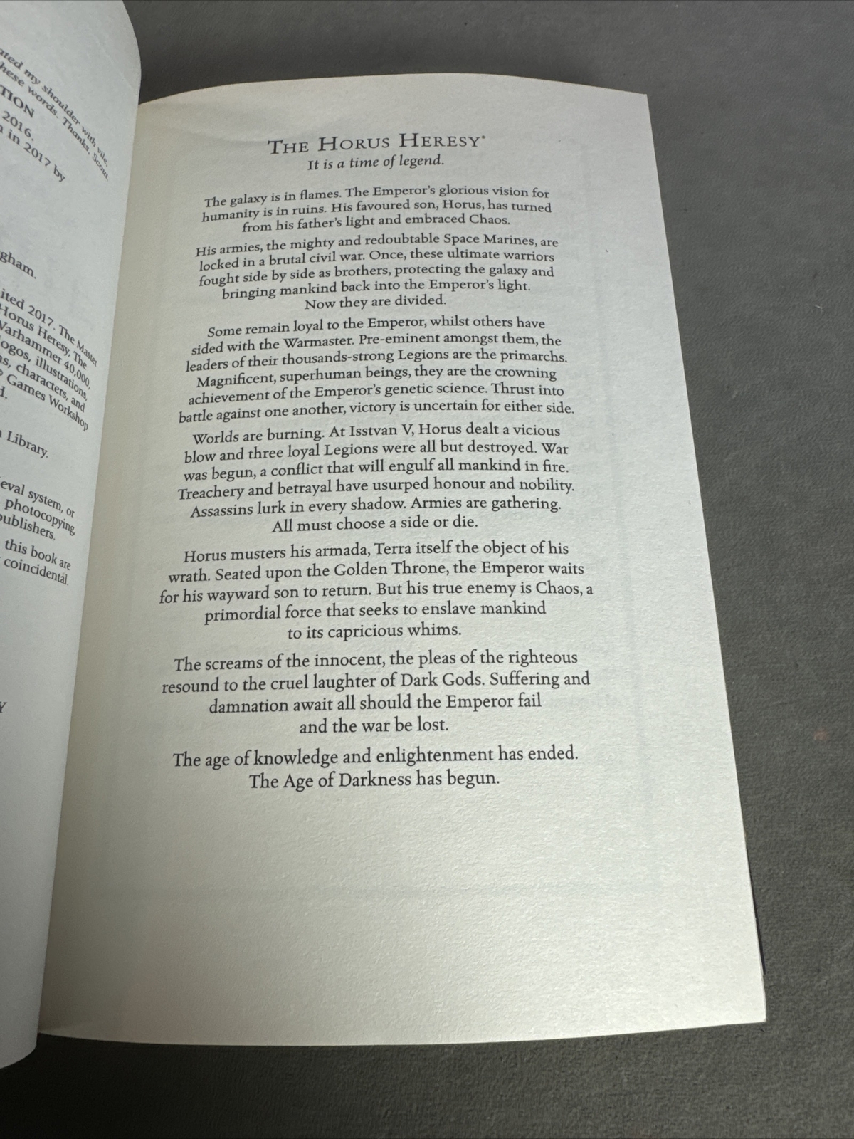 40K The Horus Heresy Ser.: The Master of Mankind by Aaron Dembski-Bowden 2017