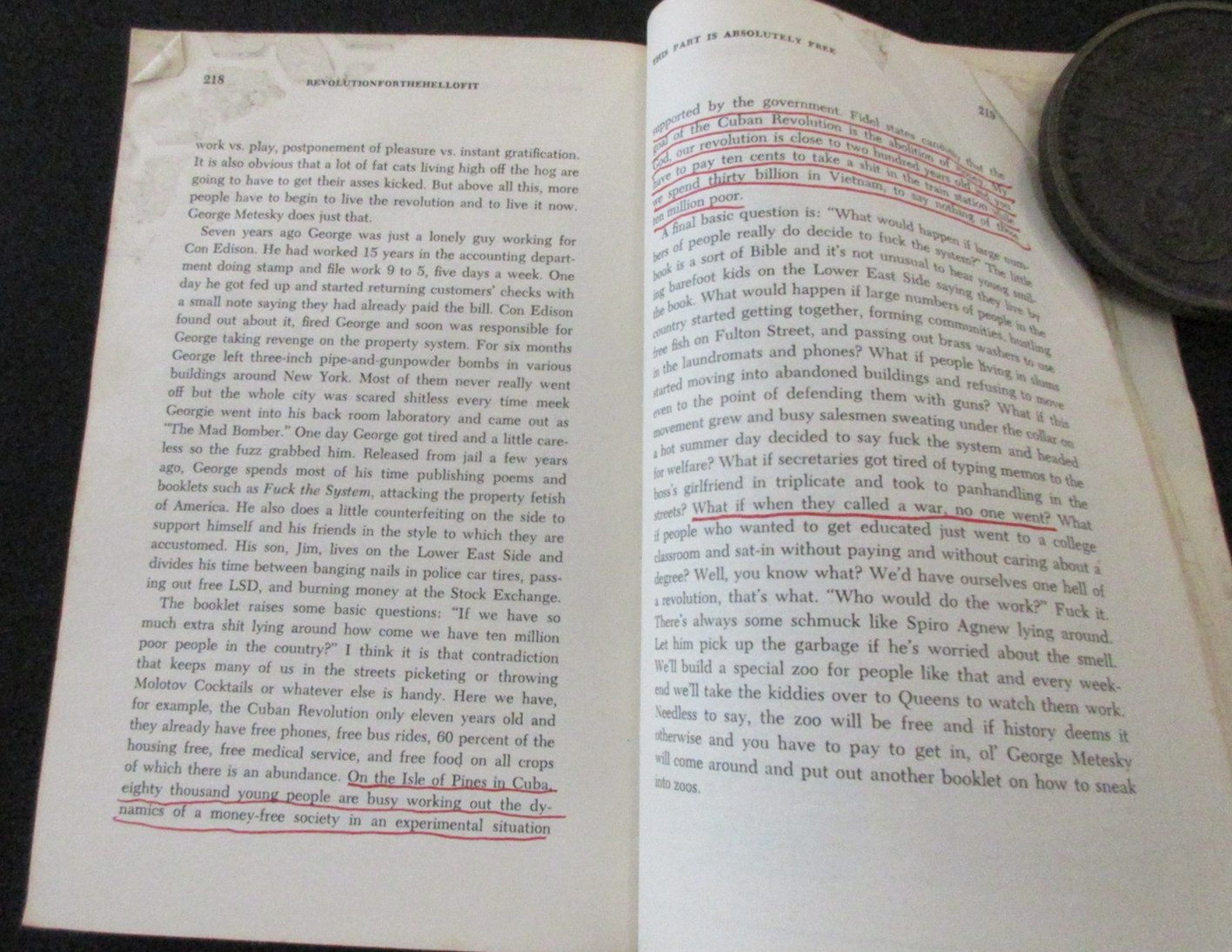 Revolution for the Hell of It-Abbie Hoffman-Paperback-1968