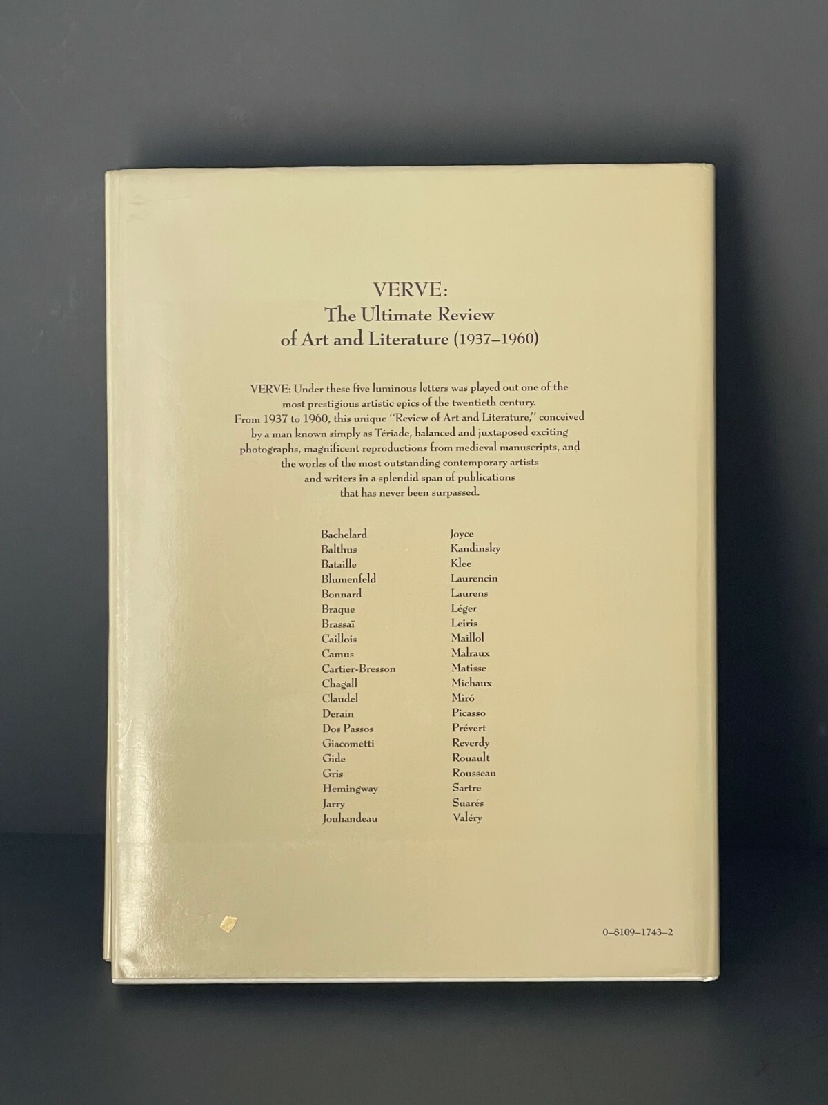 Verve: The Ultimate Review of Art and Literature,1937-1960 by M. Anthonioz | PGB