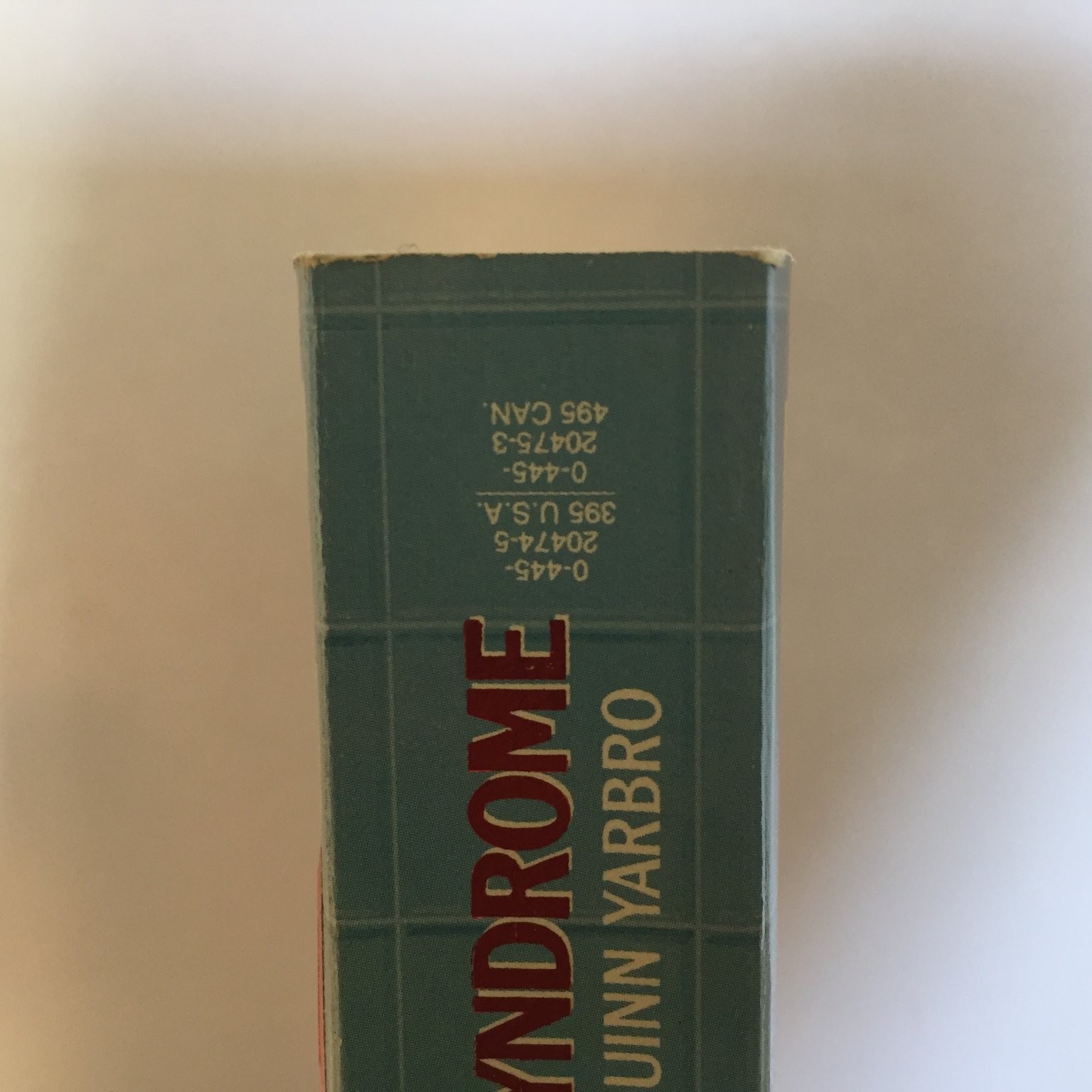 Taji’s Syndrome Chelsea Quinn Yarbro 1988 Popular Library Medical Thriller