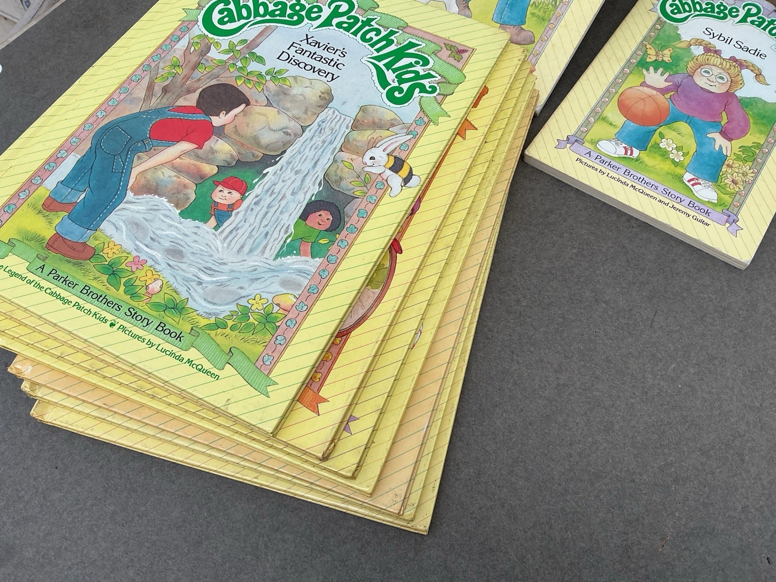 Vintage Cabbage Patch Kids Books Lot of 8 Hardcover Parker Brothers