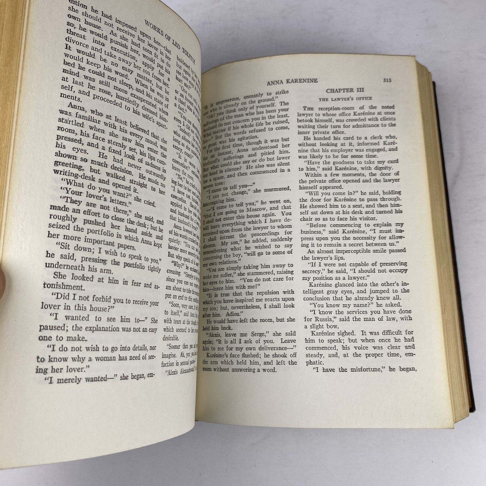 The Works of Leo Tolstoi 1928 Pebbled Hard Cover Gilt Lettering Walter Black