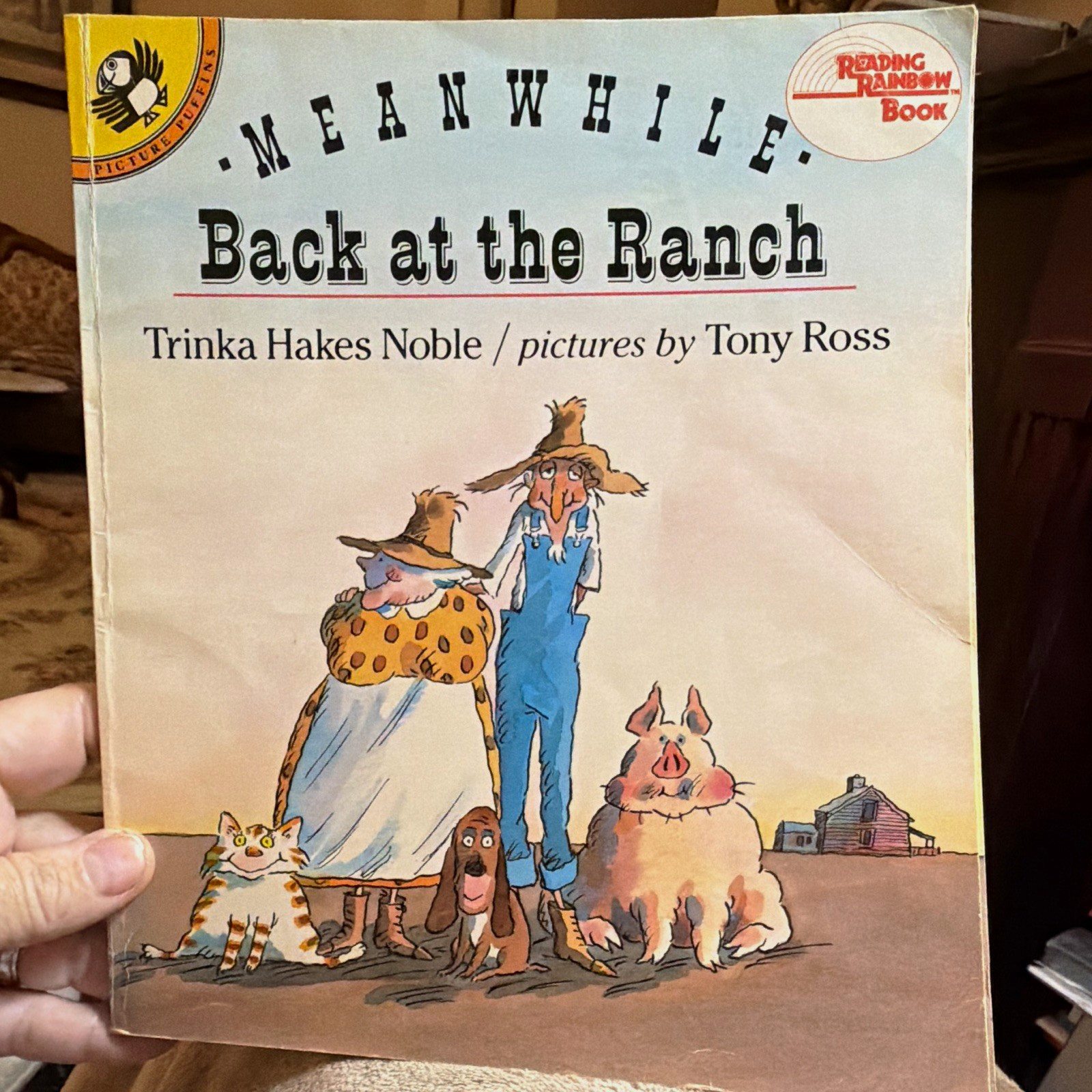 Trinka Hakes Noble Meanwhile Back at the Ranch PB 1992 Reading Rainbow Illus