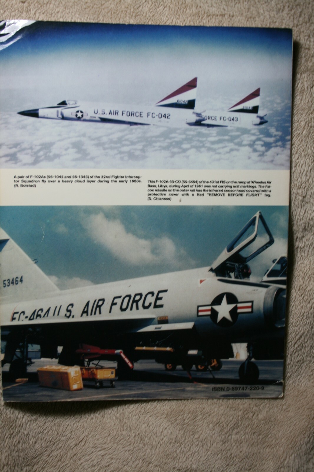 F-102 Delta Dagger in Europe Squadron Signal Book 6050 Very Good Condition