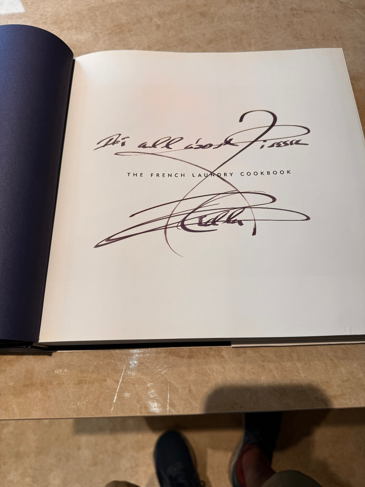 SIGNED – 1999 French Laundry Cookbook 2nd Edition Hardcover HCDJ
