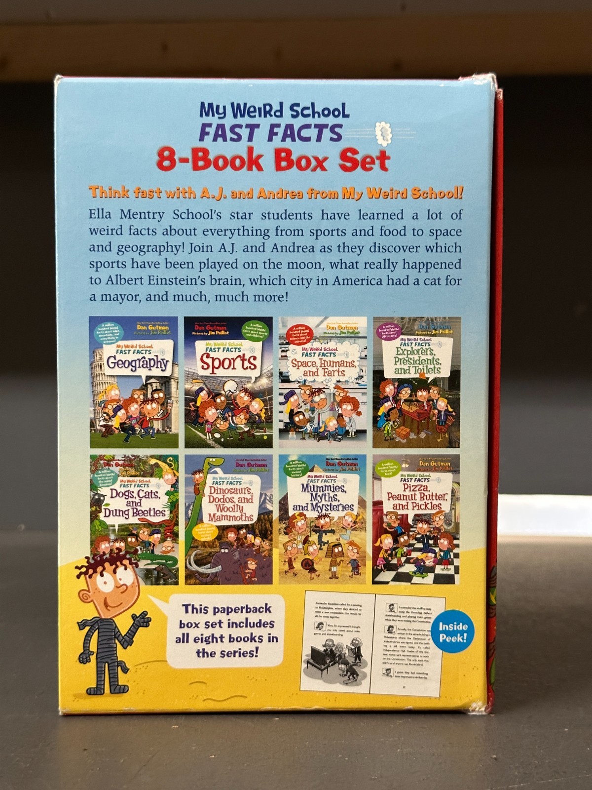 My Weird School Fast Facts By Dan Gutman: 8 Books Box Set with Slipcase – Good