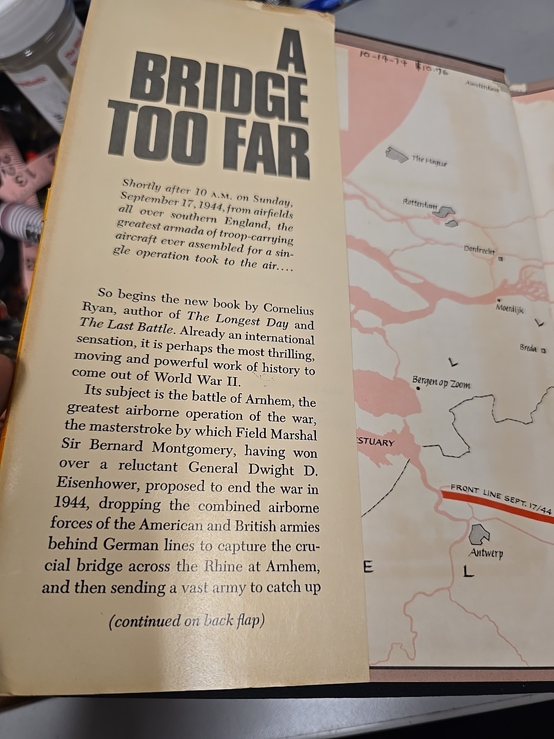 A Bridge too Far (Hardcover, 1st Edition 1974, Cornelius Ryan)