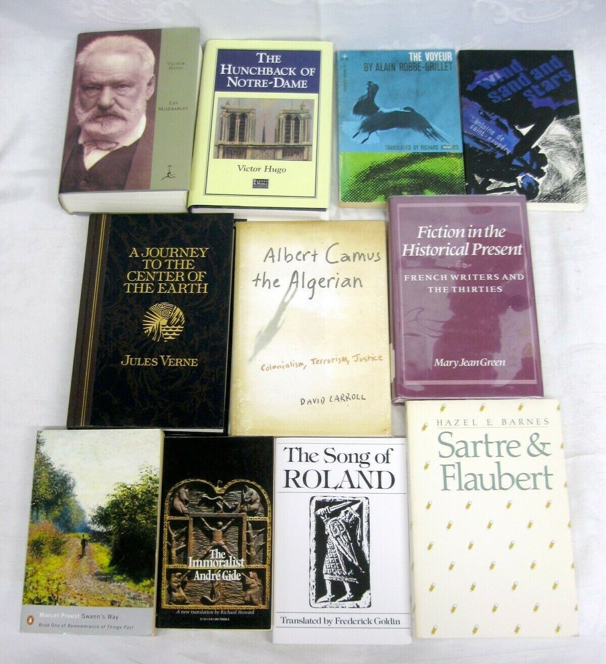 French Literature 11 Books Proust Victor Hugo Jules Verne Roland Andre Gide