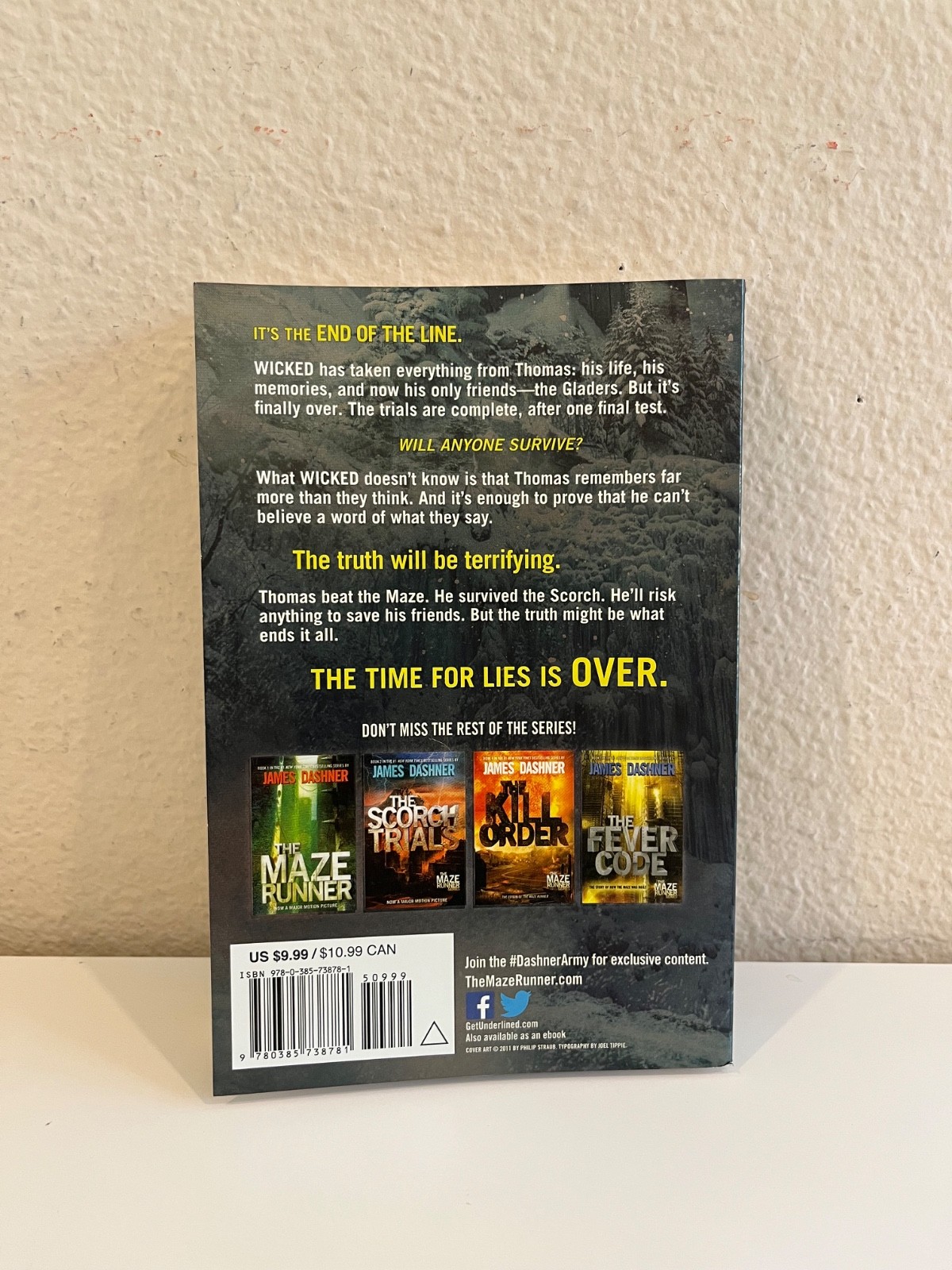 Lot (3) The Maze Runner Series James Dashner – Books #2 #3 #4 – LIKE NEW