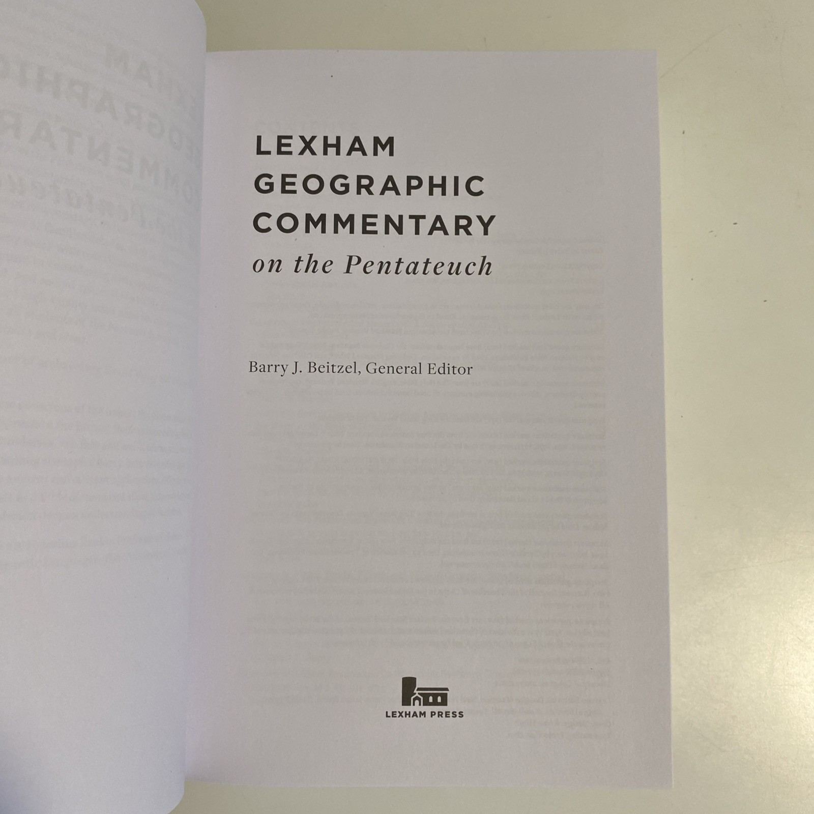 Lexham Geographic Commentary on the Pentateuch – 9781683597292