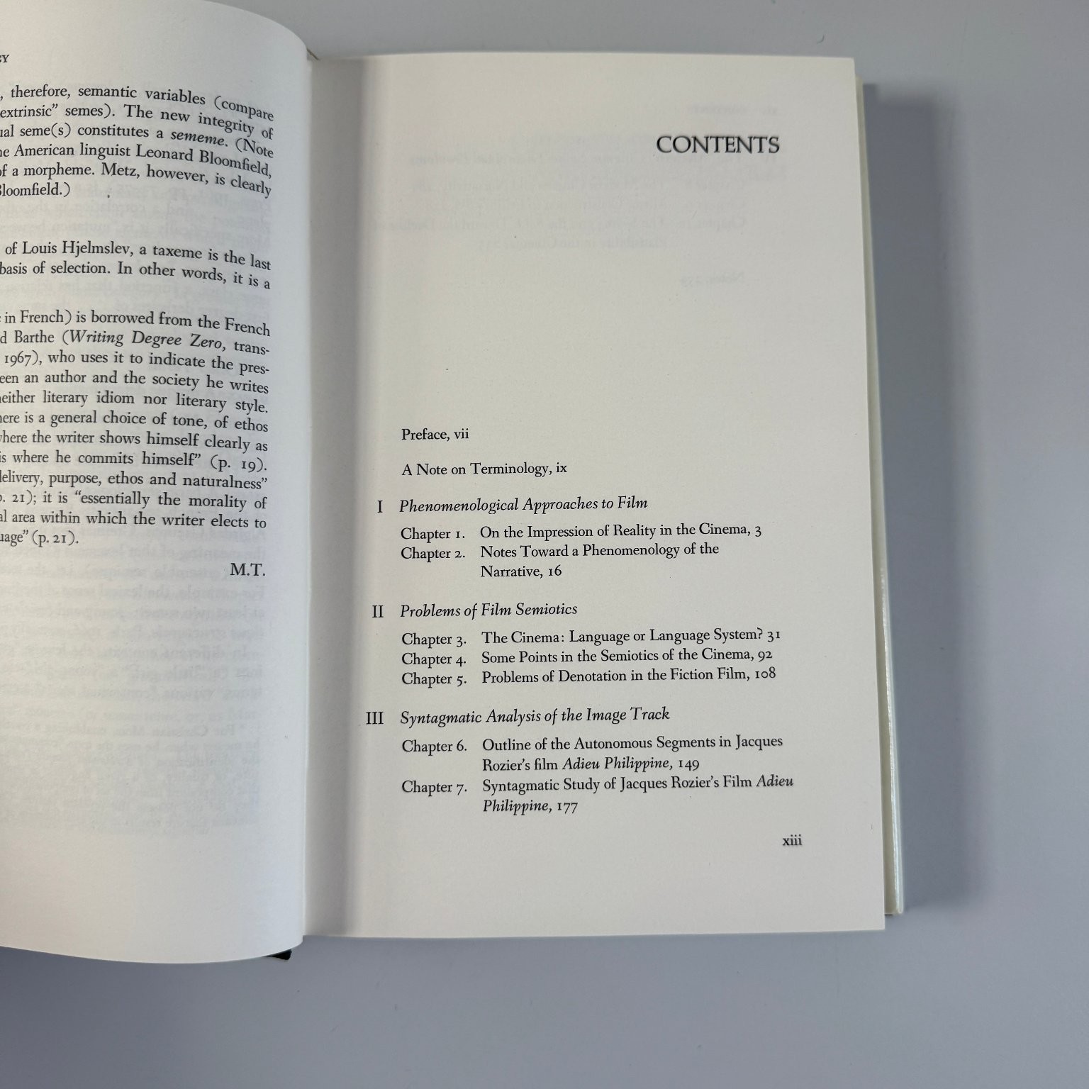 Film Language Christian Metz 1974 First Edition Semiotics Oxford Press