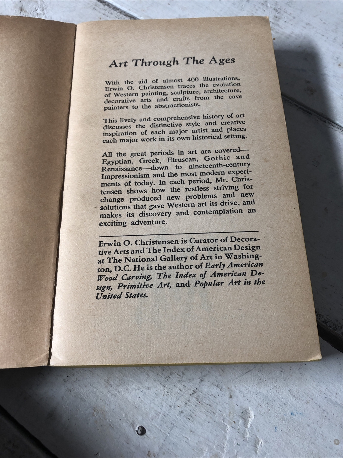 The History of Western Art Erwin Christensen Art History PB