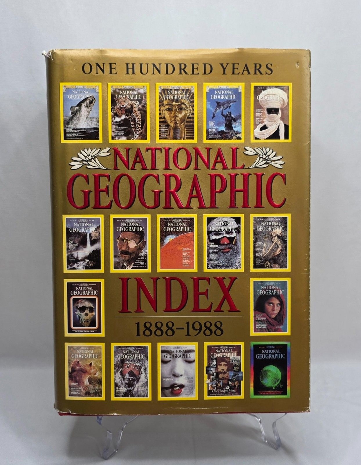 National Geographic Index 1888-1988 One Hundred Years Hardcover 1989 Dust Jacket