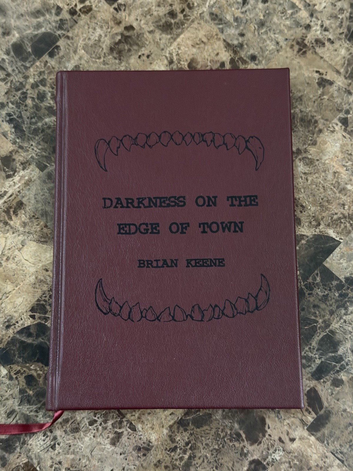 Brian Keene Darkness On The Edge Of Town Signed Number Clamshell Illustrated
