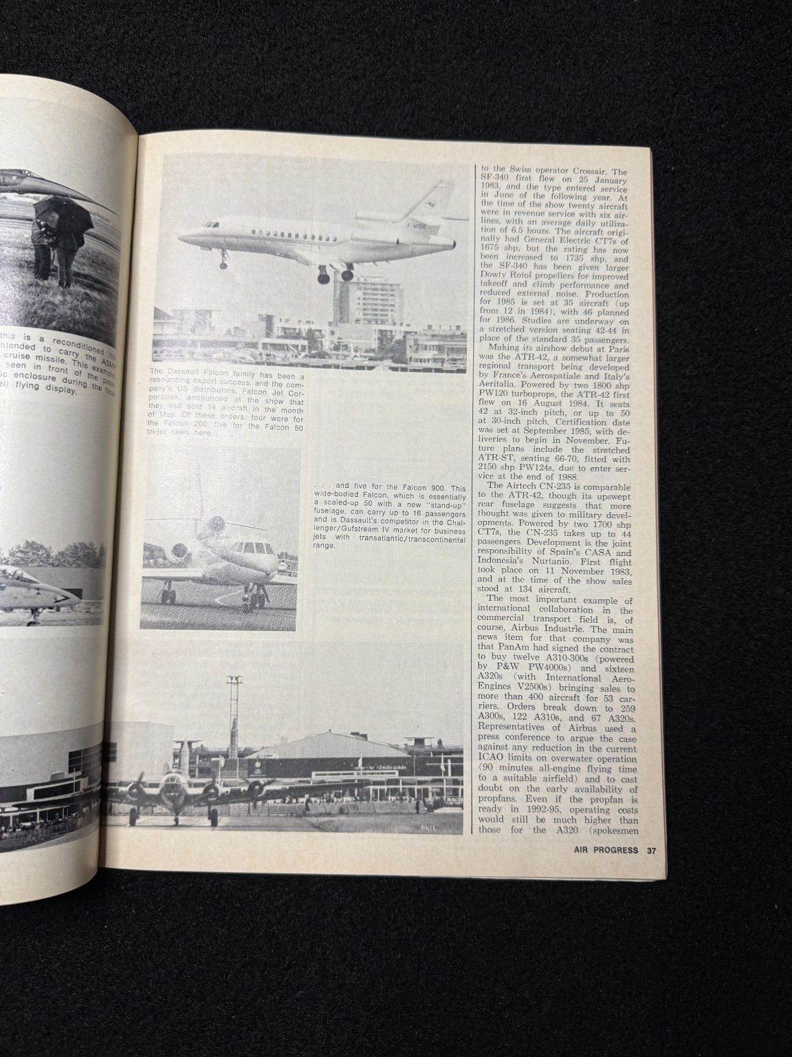 Air Progress Aviation Magazine 1985 Beech P-Baron Paris Air Show Parachutes Guid