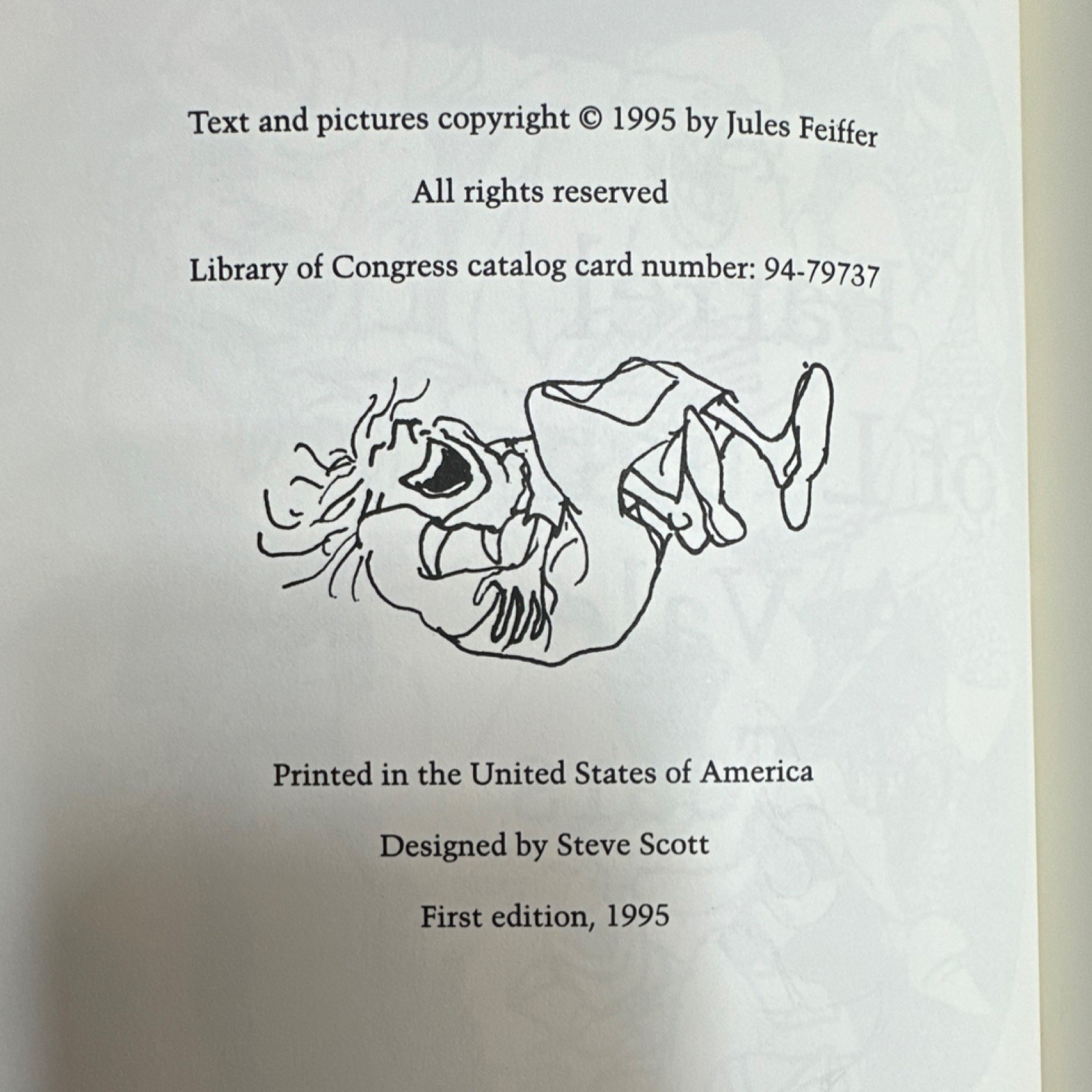 Jules Feiffer Signed First Edition Barrel of Laughs Vale of Tears Hardcover