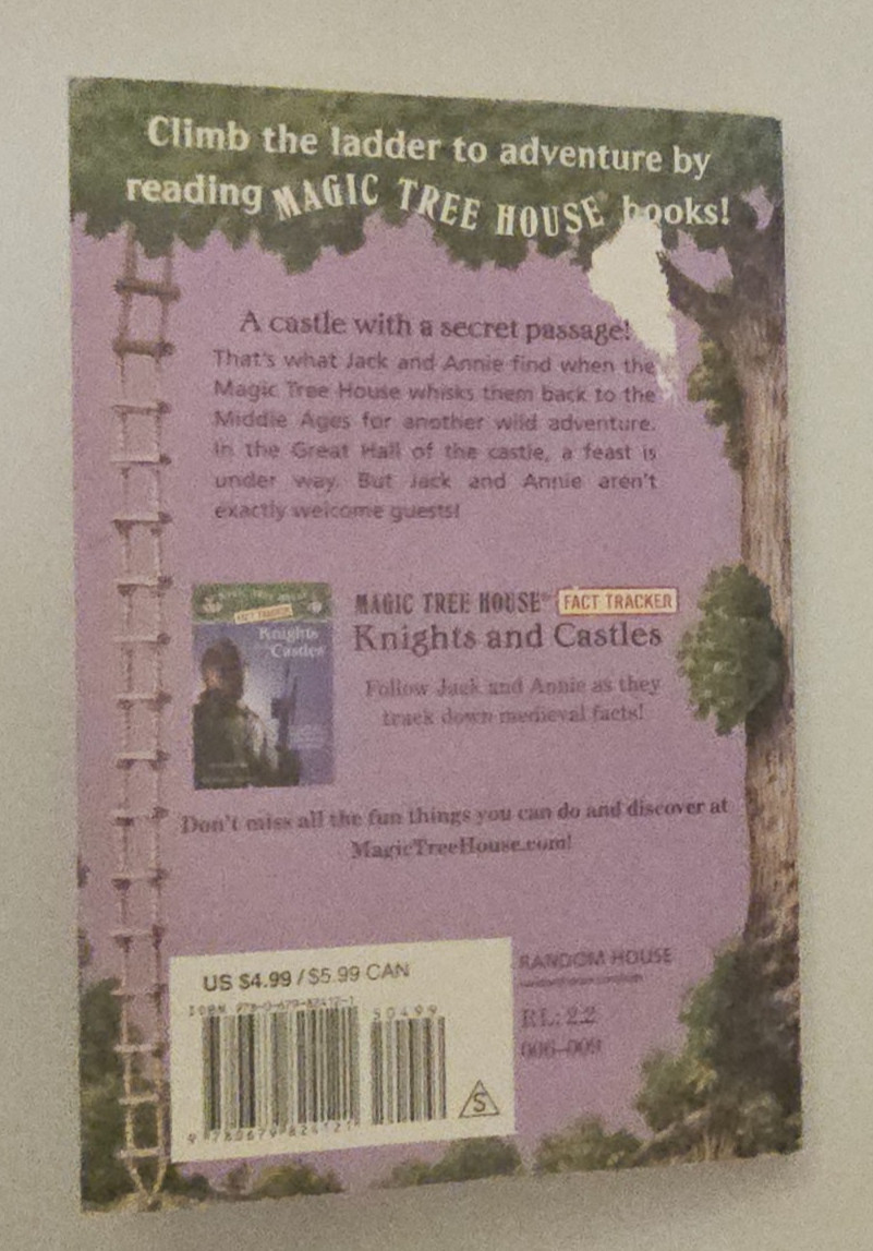 Mary Pope Osborne Knight at Dawn Magic Tree House #2 1993 Book FLC