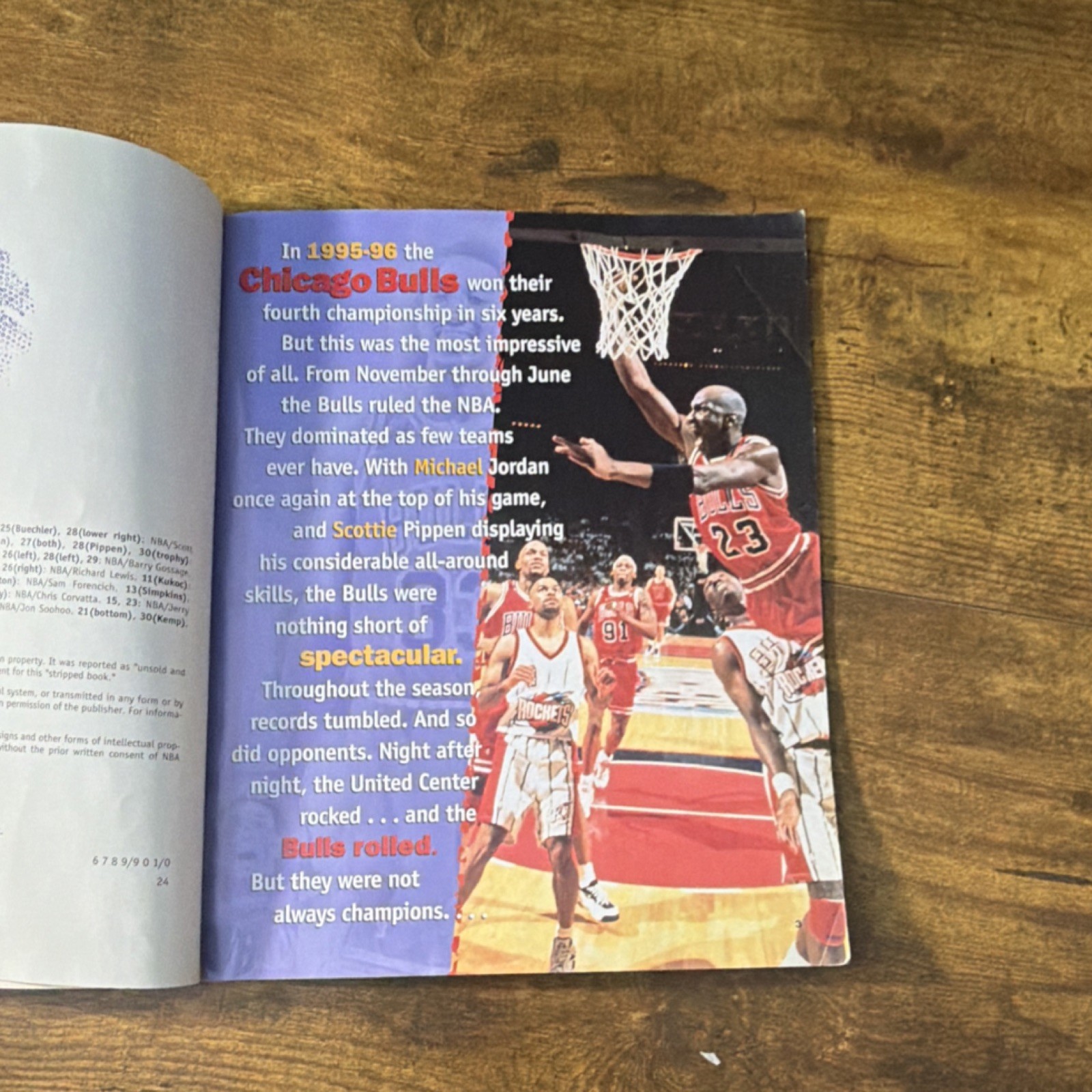 Meet the Chicago Bulls Scholastic Inc. 1990s retro vintage Michael Jordan