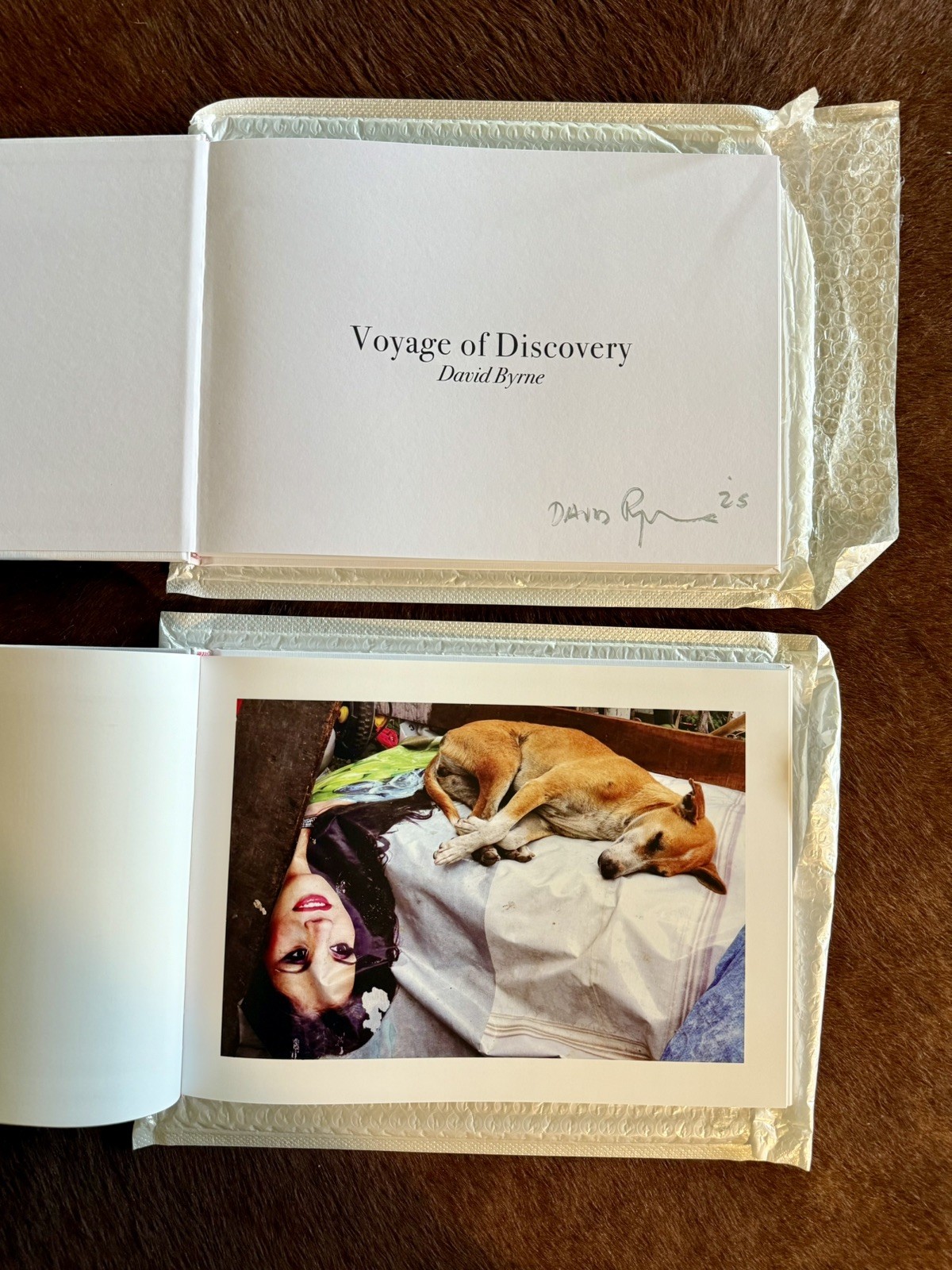 David Byrne Voyage Of Discovery -Signed Autographed 2025 VIP Photo Book