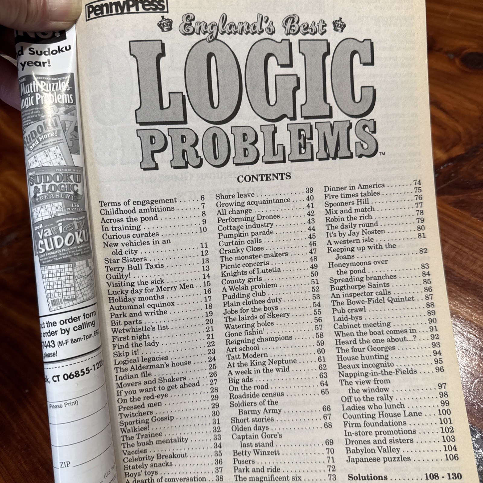 3-Dell Penny Press Original Logic Problems Grid Puzzles Collectors England Best