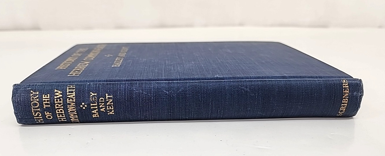 History Of The Hebrew Commonwealth Vintage 1949 Edition Charts Maps Illustration