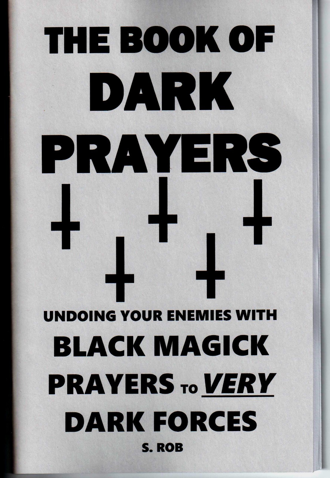 THE BOOK OF DARK PRAYERS OCCULT magick magic BLACK
