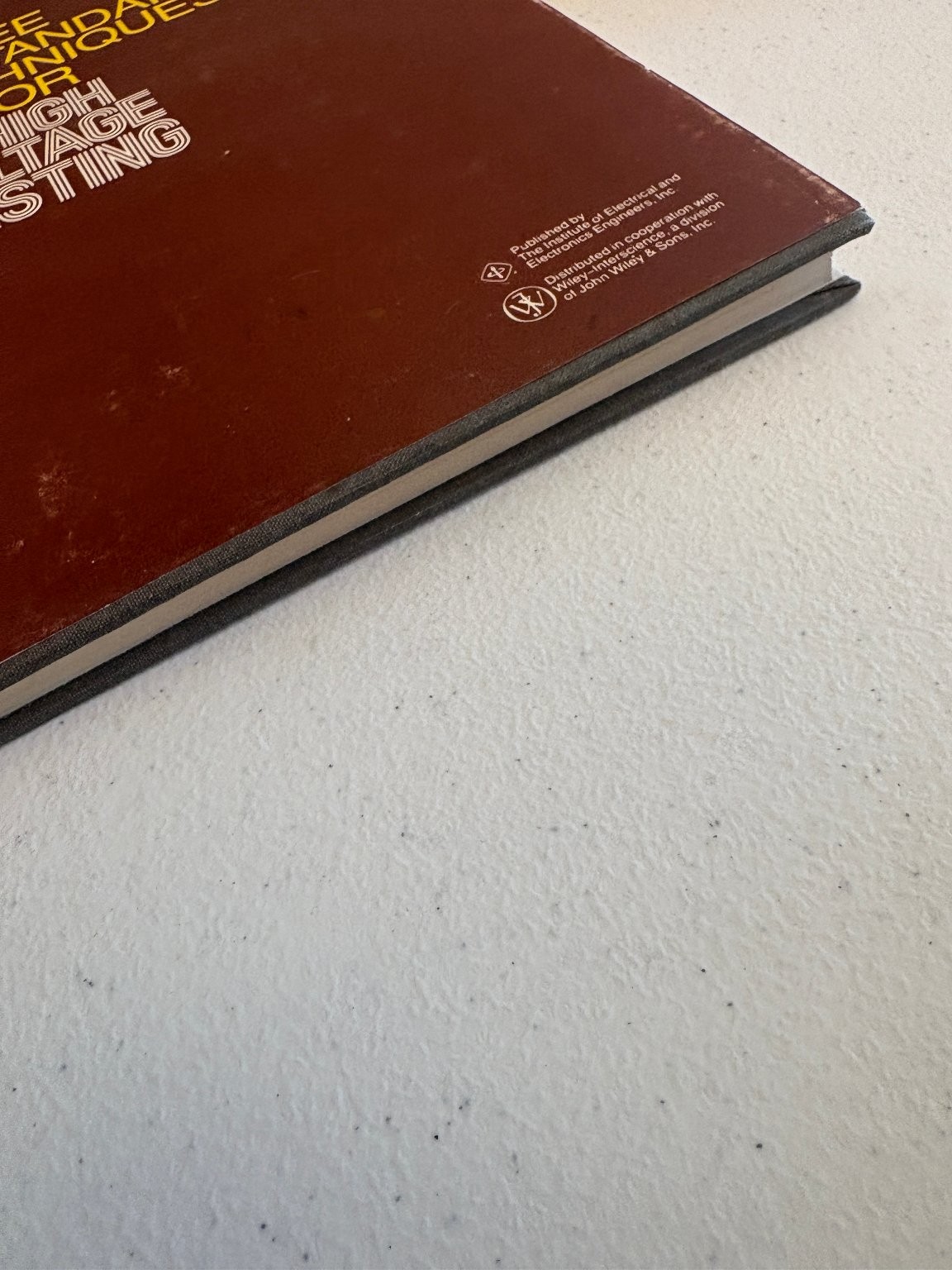 IEEE Standard Techniques for High Voltage Testing 1978 Sixth Edition Hardcover