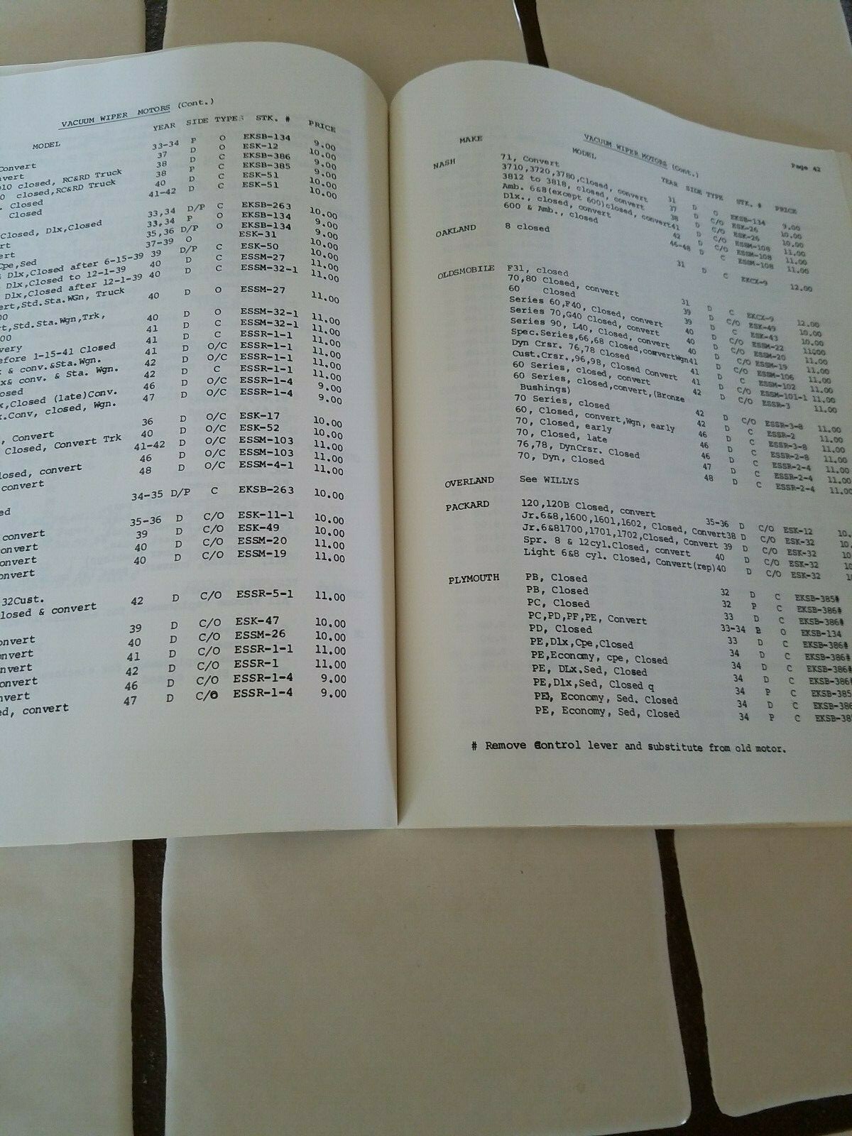 Vintage Egge Machine Co. Catalog 1003 The Parts House for Old Cars 74 pages