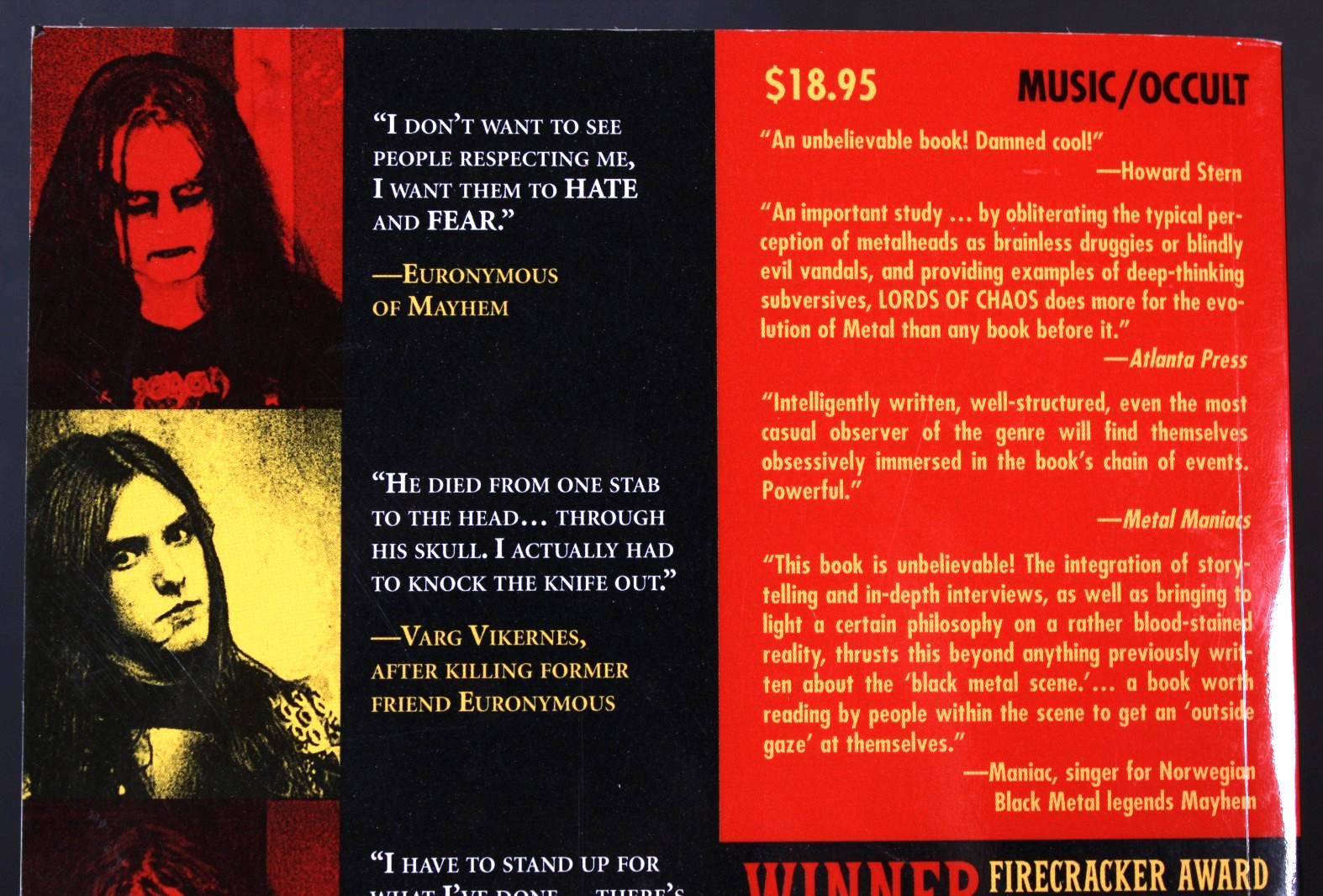 Lords of Chaos The Bloody Rise of the Satanic Metal Underground New Edition Book