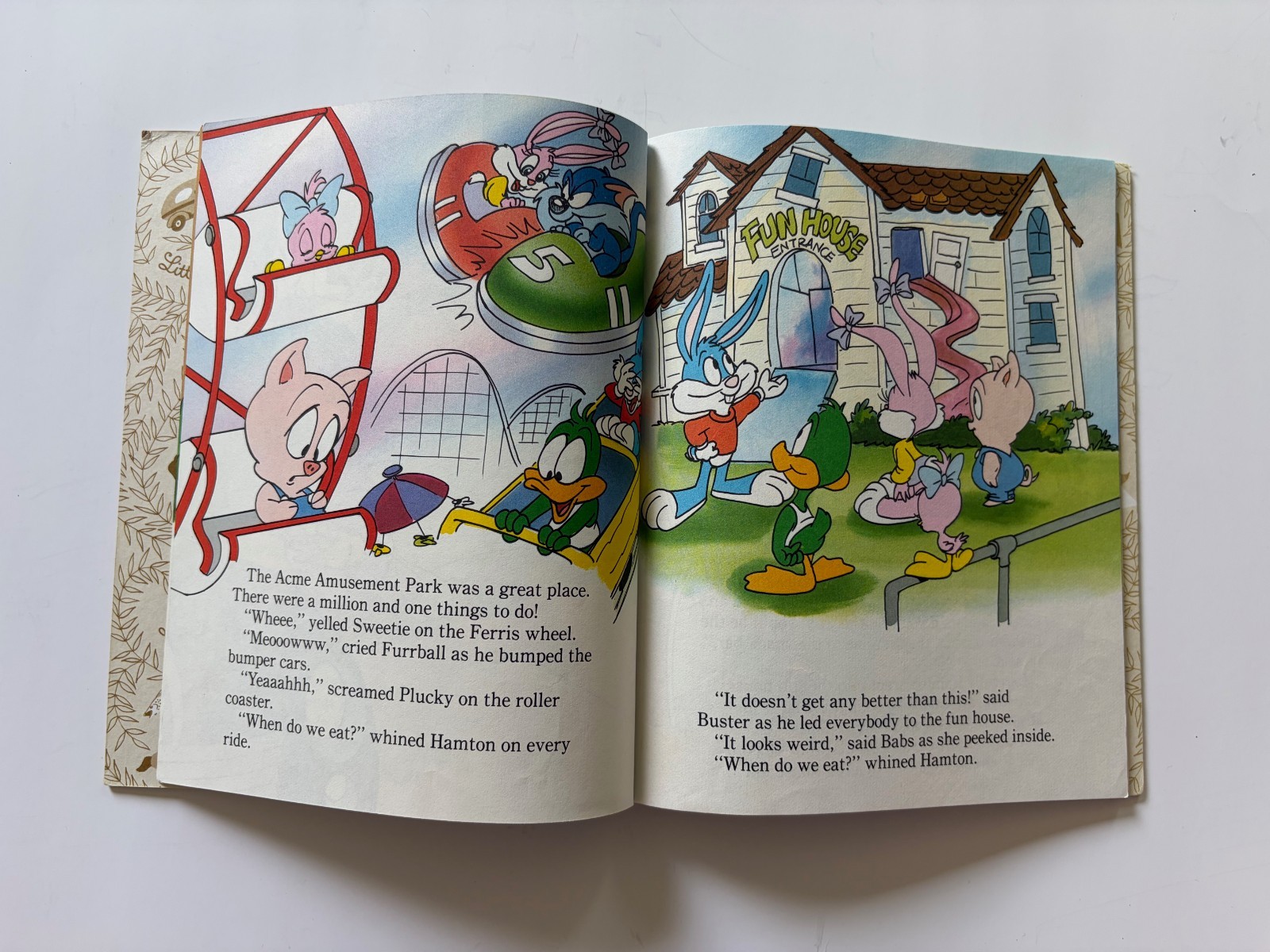 Lot of 3 Vintage Looney Tunes Books – 2 Golden Books – Sylvester, Tiny Toon, etc