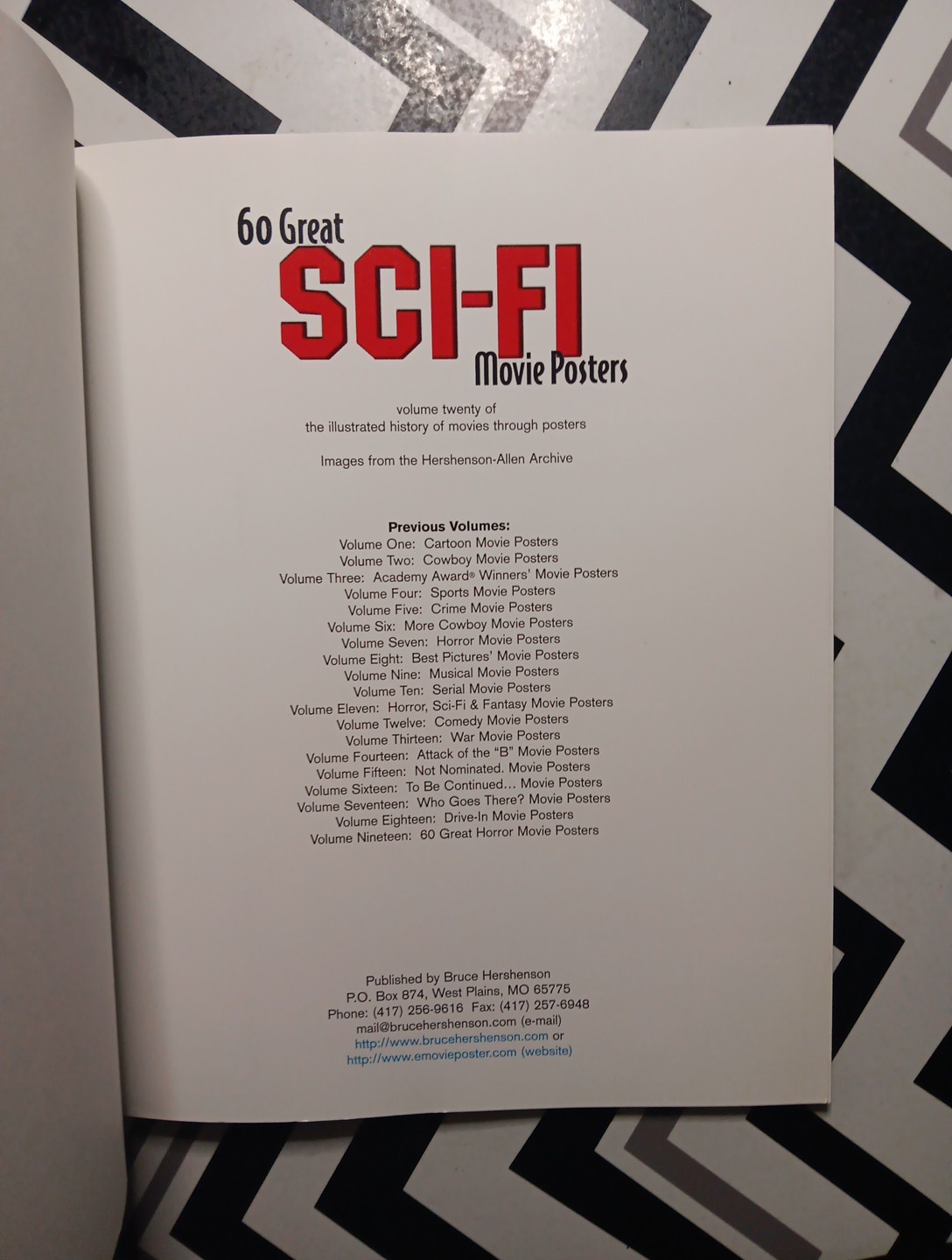 60 Great Sci-fi Movie Posters Volume 20 By Bruce Hershenson 60 Pages 2003