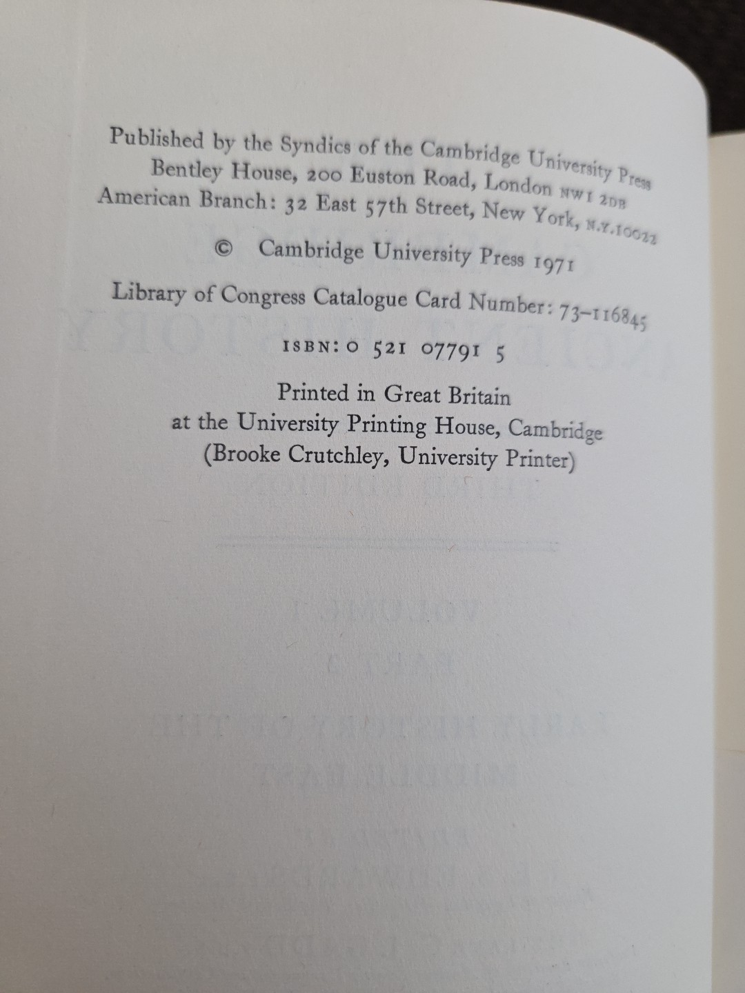 The Cambridge Ancient History Volumes 1 & 2 Parts 1 & 2 Vintage 1970 HCDJ W/Maps