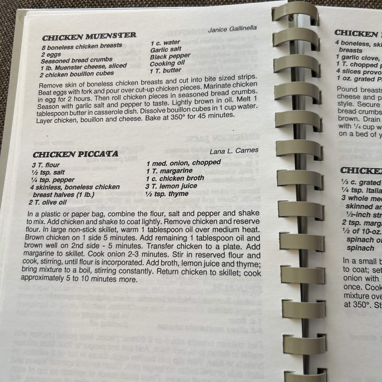 Cooking W/St Christine’s Church Cookbook Youngstown, Ohio VTG 1996 ~ 164 Pages