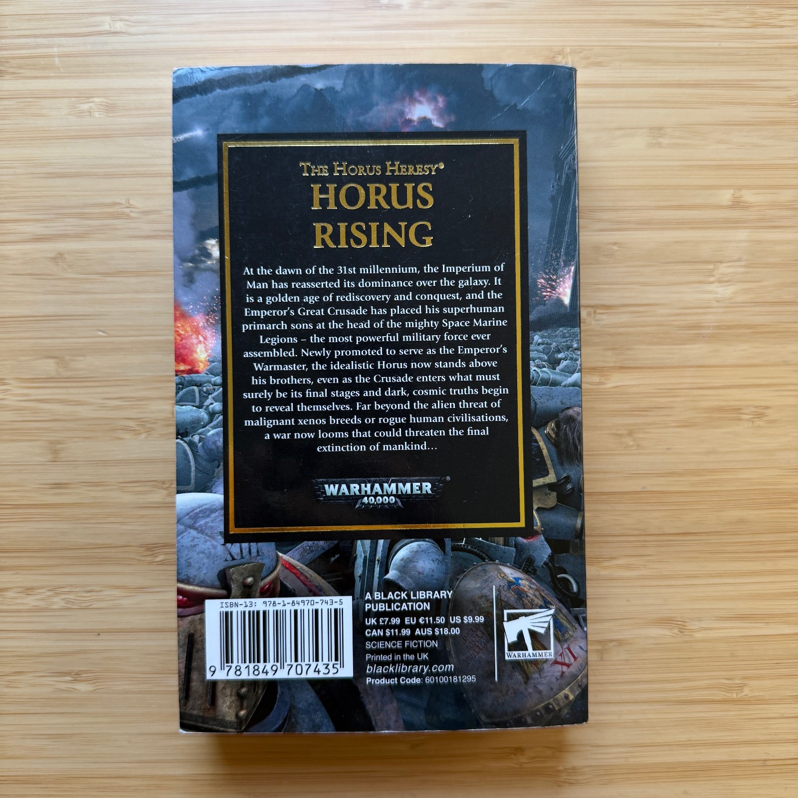 The Horus Heresy Horus Rising by Dan Abnett PB Warhammer 40K