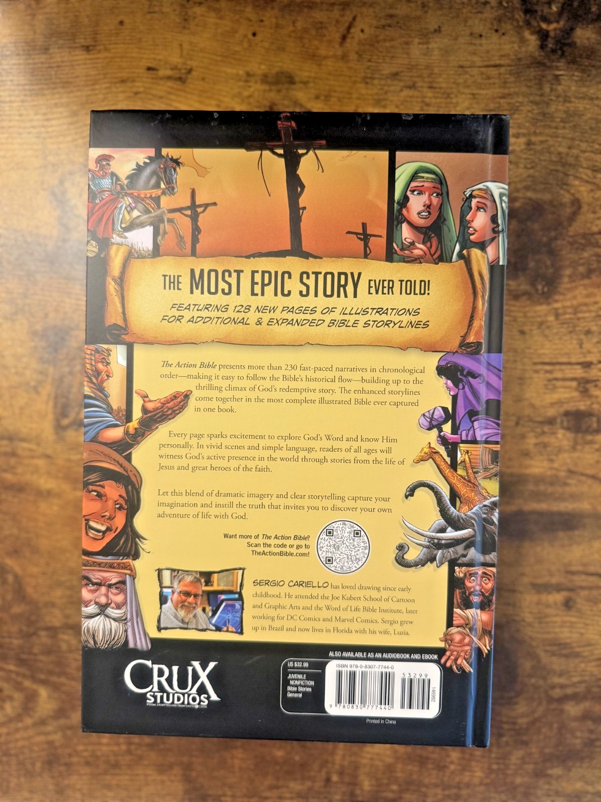 The Action Bible: God’s Redemptive Story Hardcover Huge Nice!