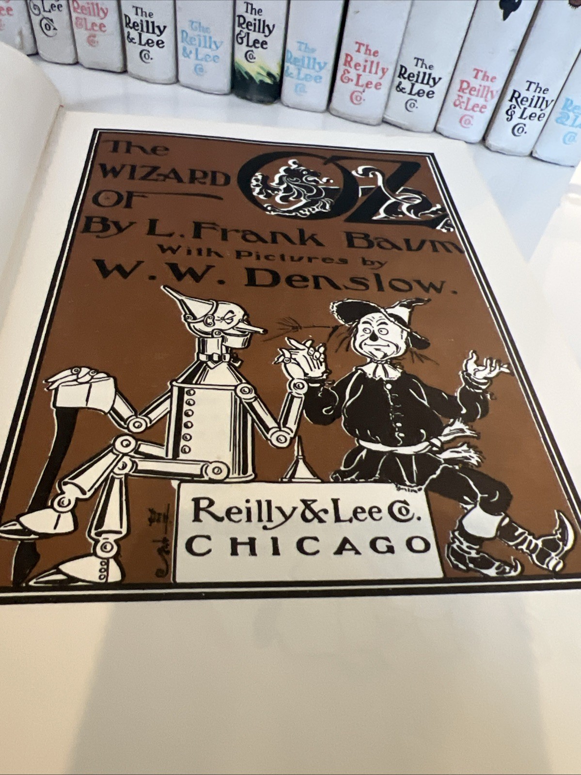 Wizard of OZ L. Frank Baum 14 Books Hardcover Reilly & Lee White Edition 1960’s!