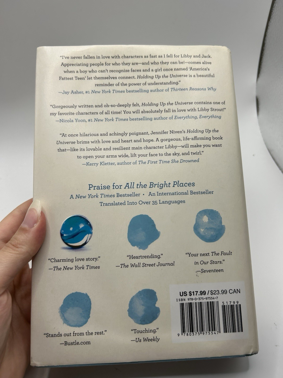 Holding Up The Universe Jennifer Niven Signed Hardcover First Edition