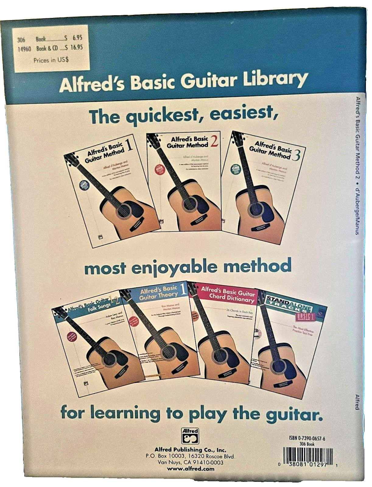 Alfred’s Basic Guitar Method Books 1 &2 by Alfred d’Auberge; Morton Manus New
