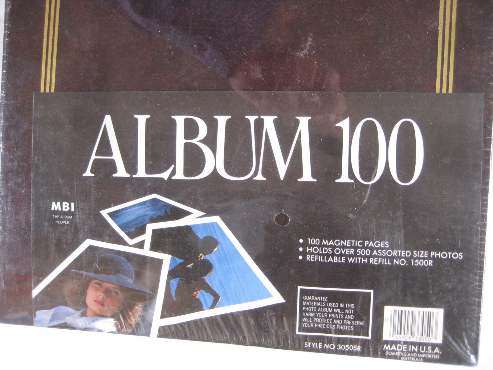 Lot 2 vintage photo albums NOS New sealed 100 magnetic pages 3 x 11 x 11 1/2″