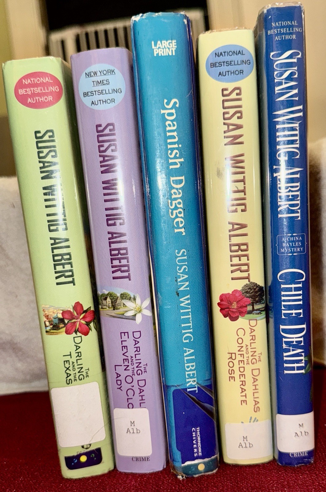 Lot of 5 Hardcover Books by Susan Wittig Albert ~