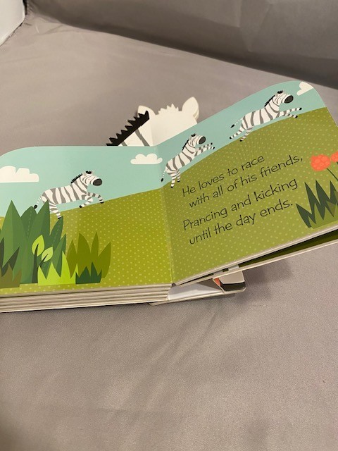 Bendon Publishing Kathy Ireland Safari Friends Blocky Book “Little Zebra”