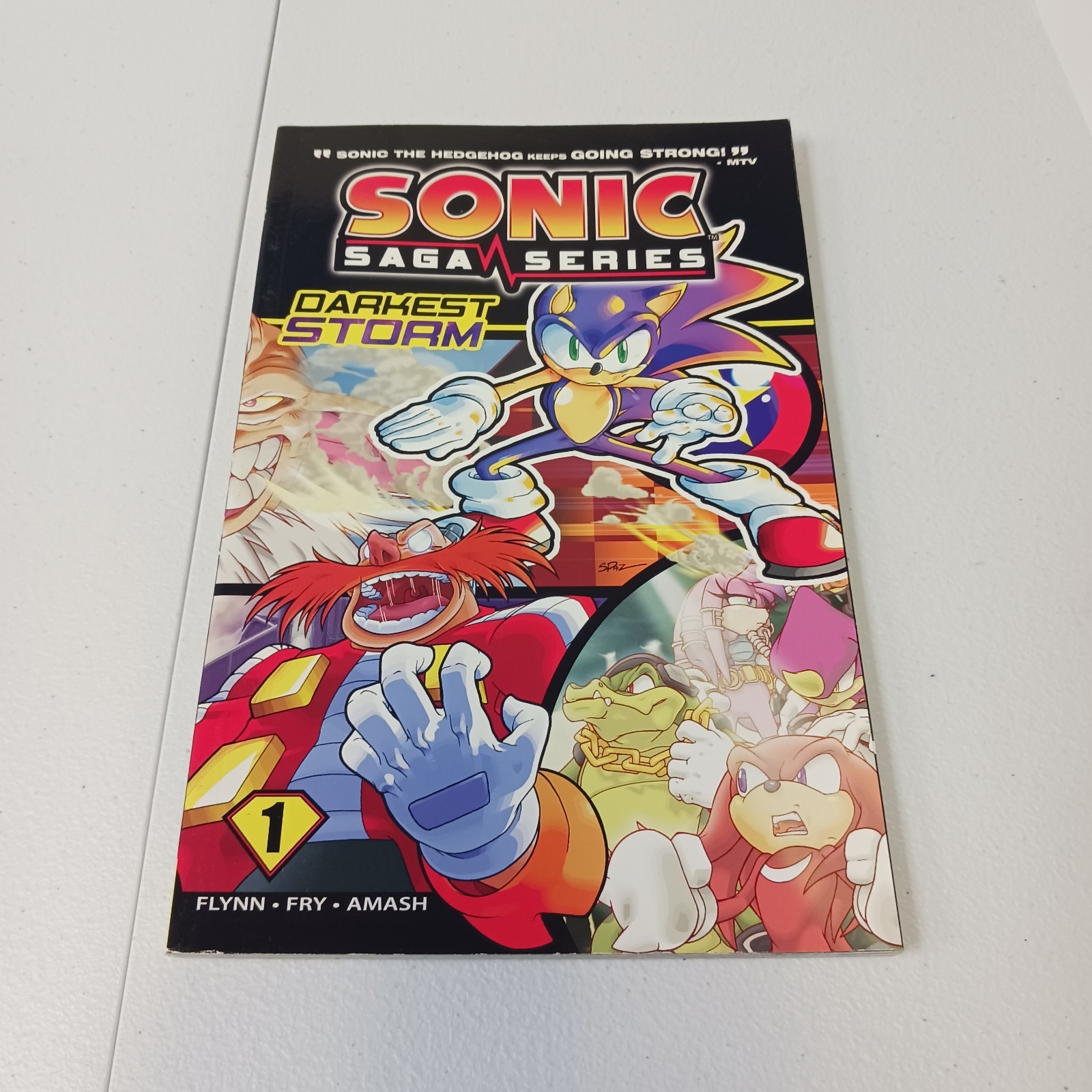“Darkest Storm” – Sonic Saga Series No. 1 by Flynn, Fry; Amash (2012, PB)