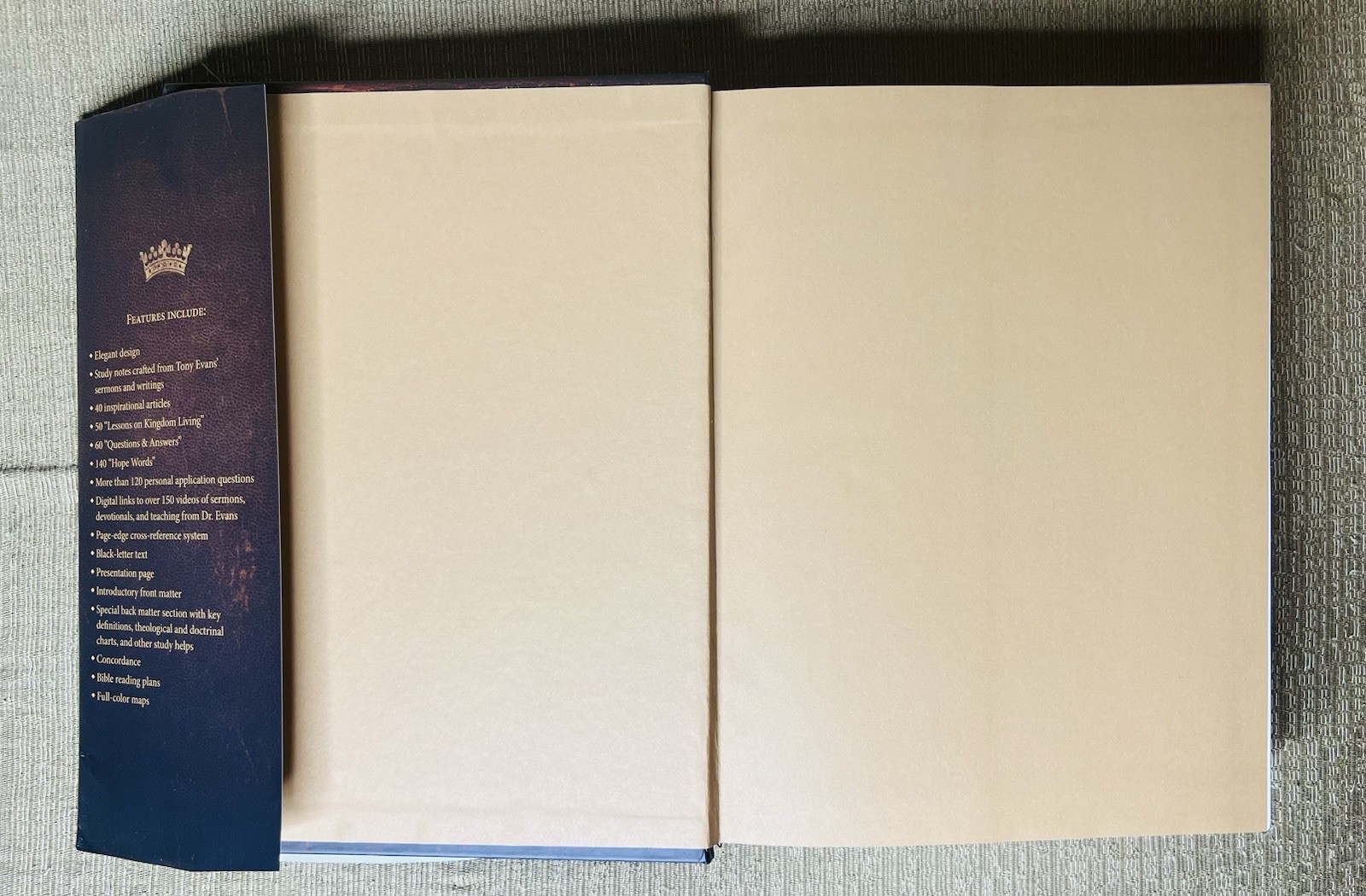 CSB Tony Evans Study Bible, Hardcover : Advancing God’s Kingdom Agenda by…