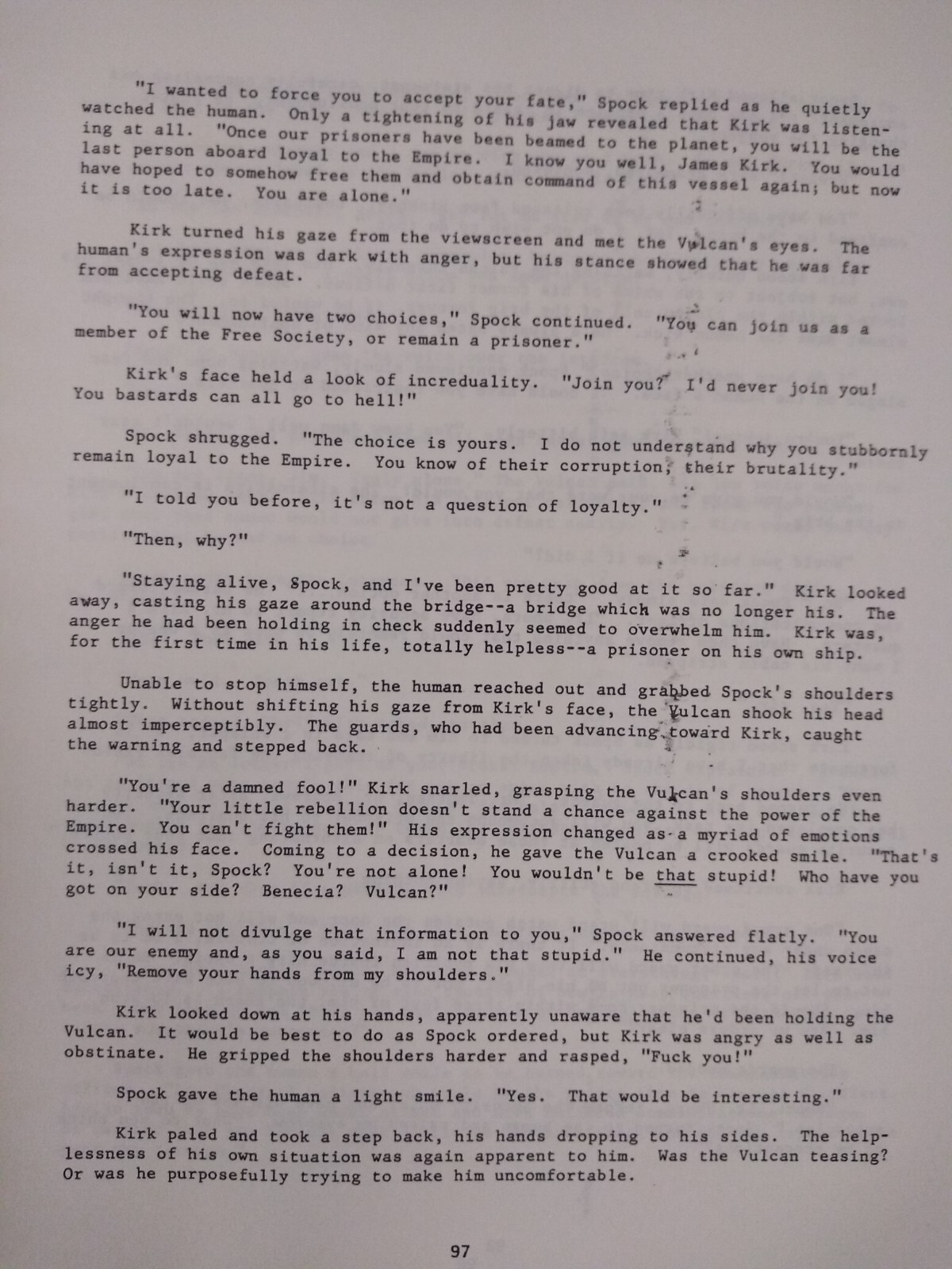 CHARISMA 2 Star Trek Zine Fanzine 1988 stories & art vintage fic fandom