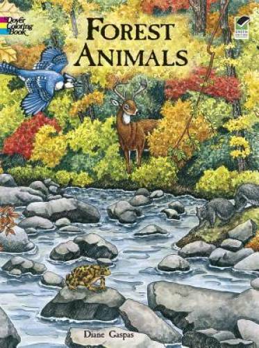 Forest Animals Coloring Book (Dover Nature Coloring Book) – Paperback – GOOD