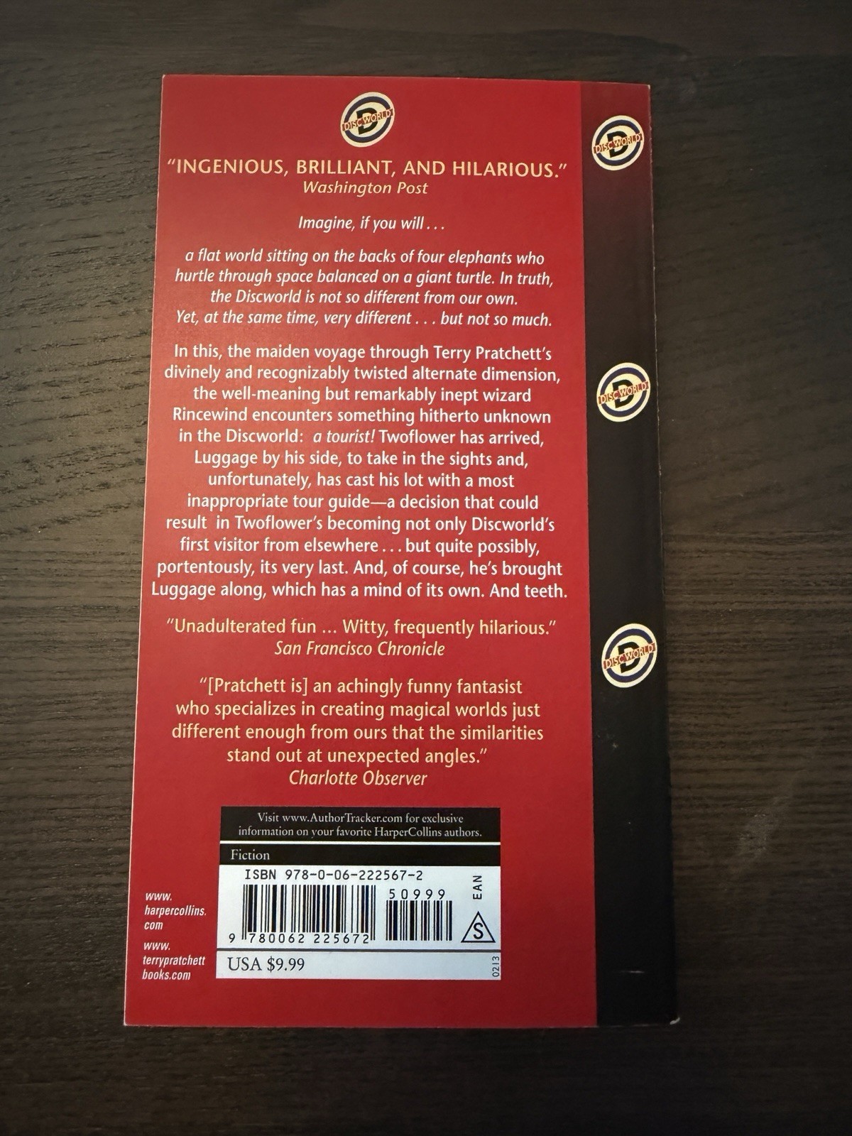 Color of Magic : A Discworld Novel by Terry Pratchett (2013, Mass Market)