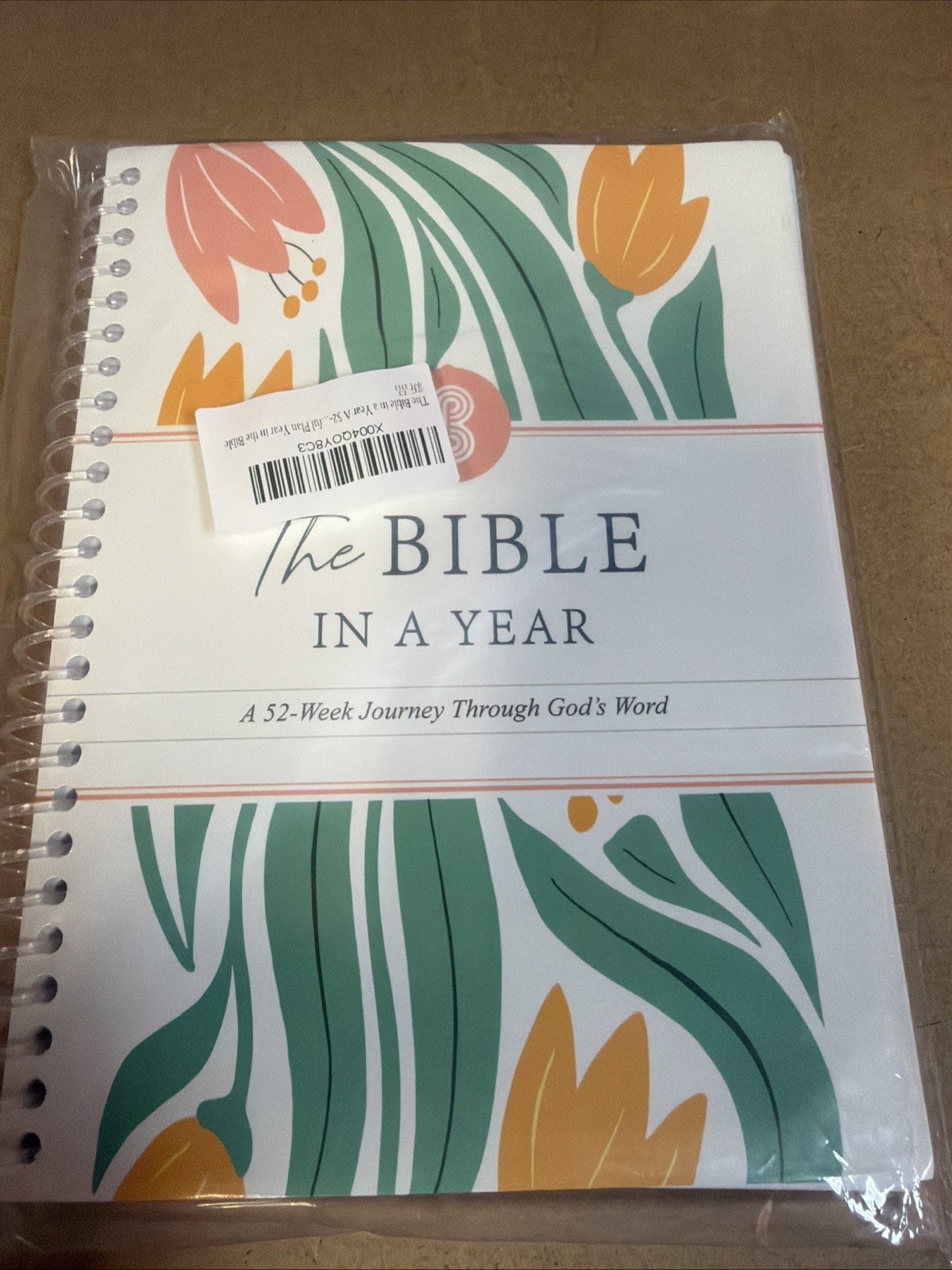 The Bible in a Year: A 52-Week Journey Through God’s Word Paperback New