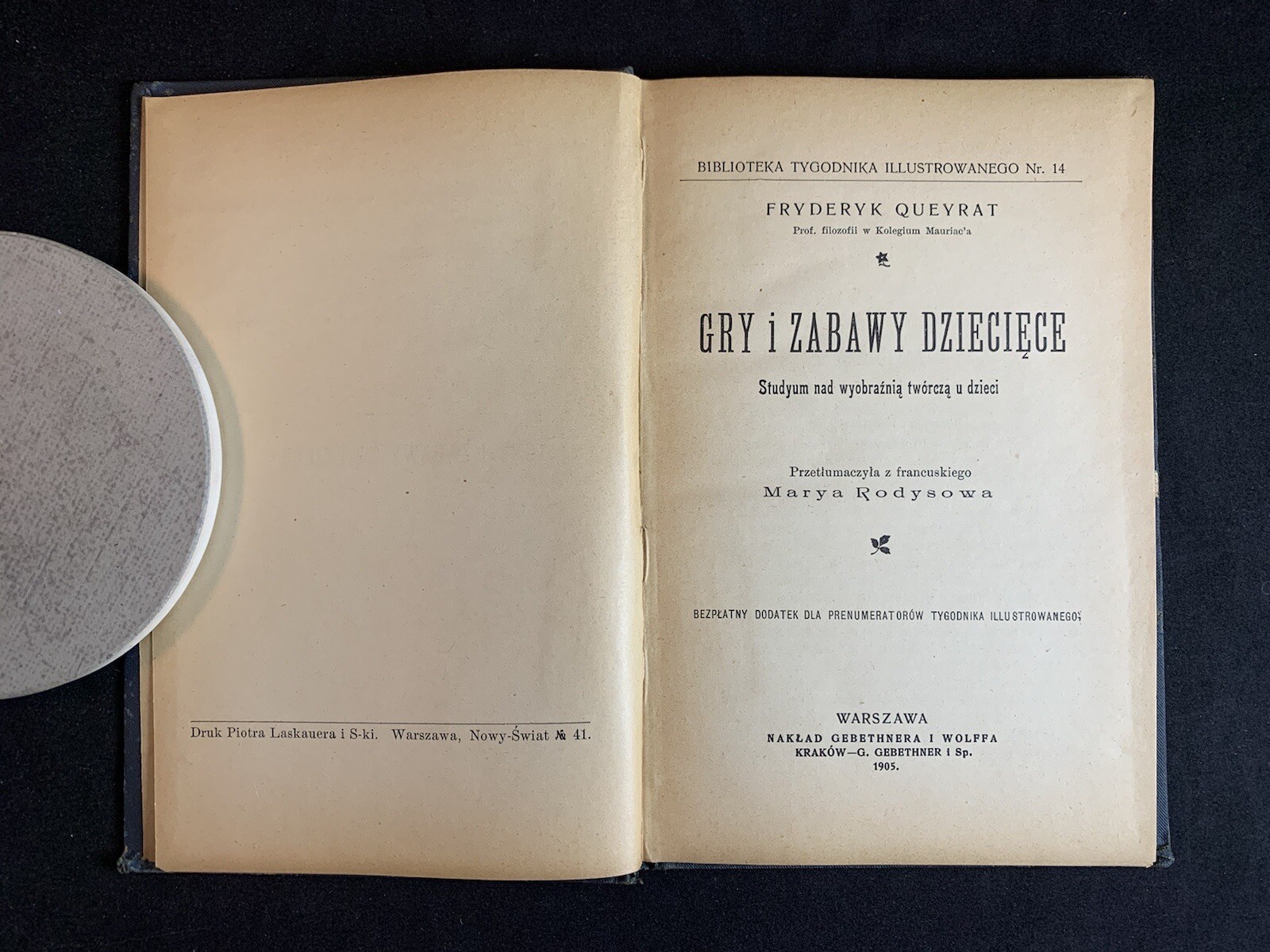 Gry i Zabawy Dzieciece by Fryderyk Queyrat (1905)
