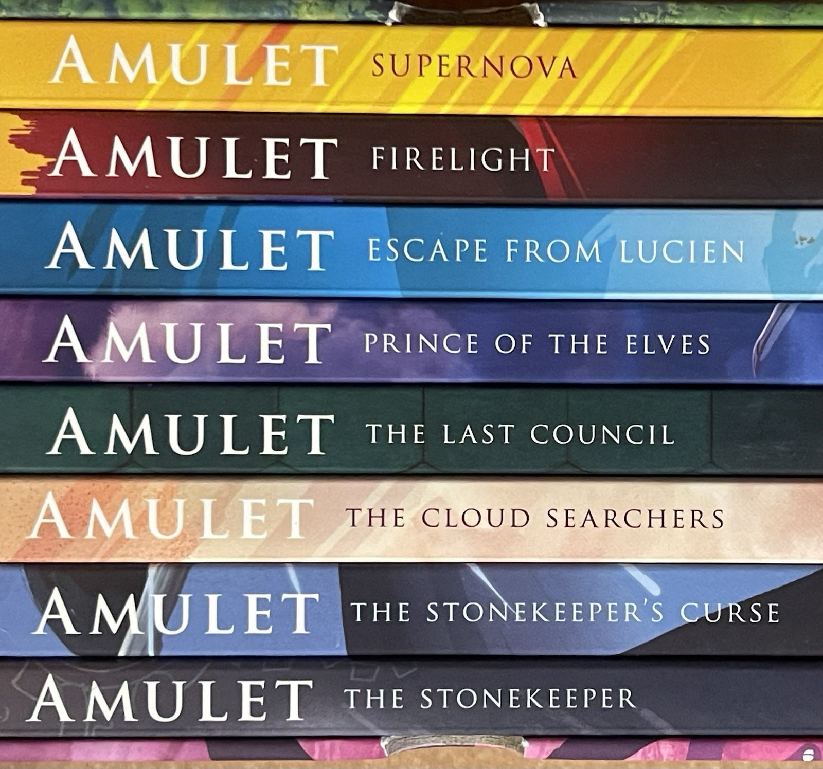 AMULET Kazu Kibuishi #1-8 Box Set Collection, Graphic Scholastic, 1st Edition