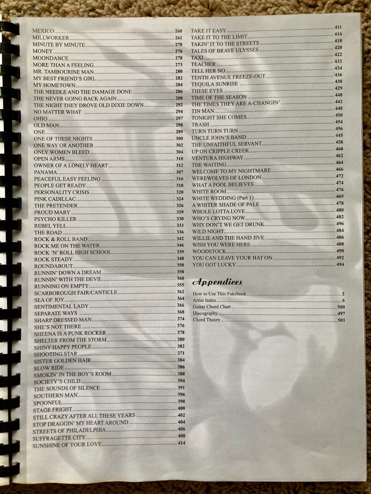 JUST CLASSIC ROCK REAL BOOK by Alfred Music / C (New Revised) Edition 500 pages!